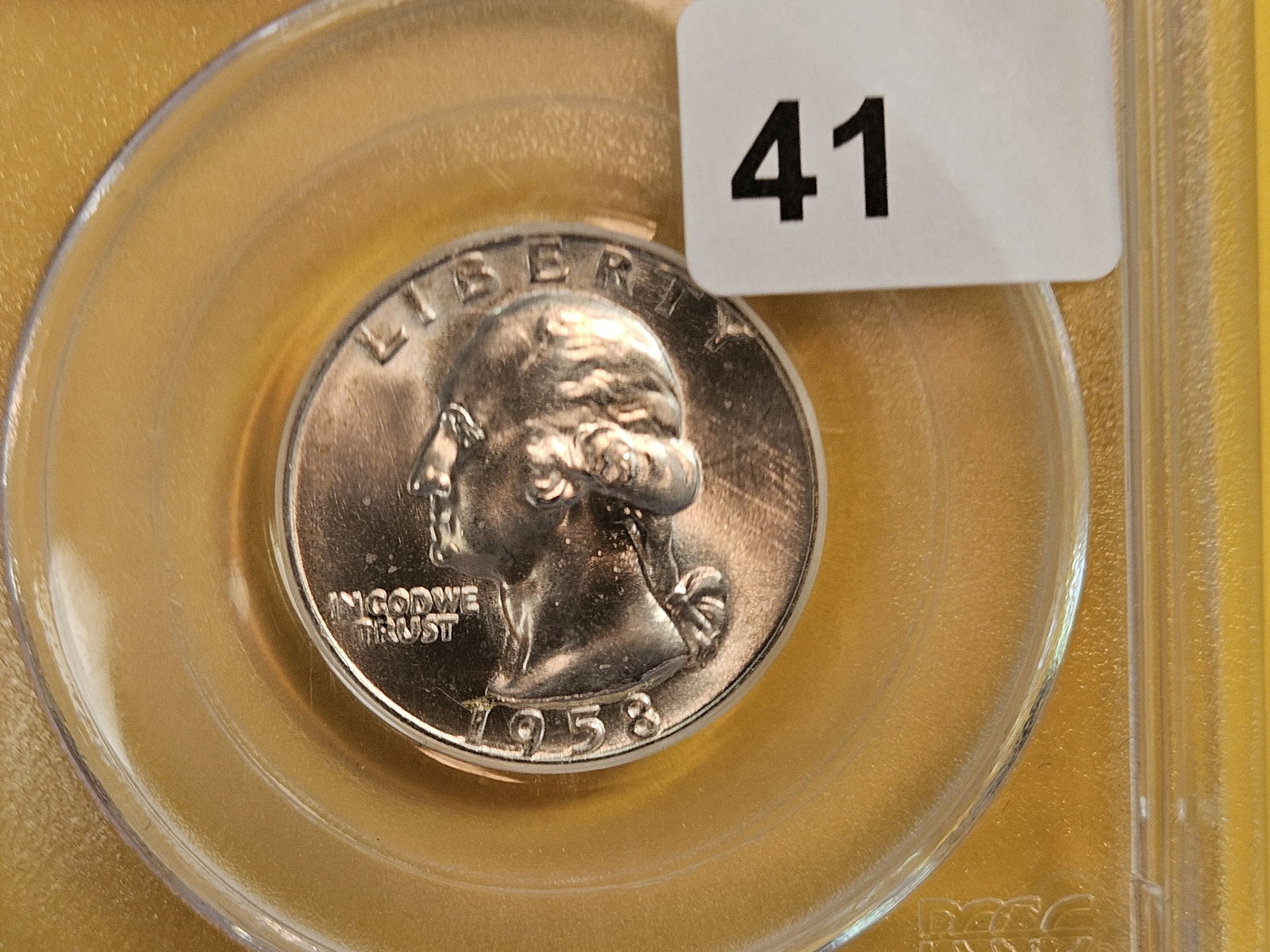 GEM! PCGS 1958-D Washington Quarter in Mint State 66: Nice