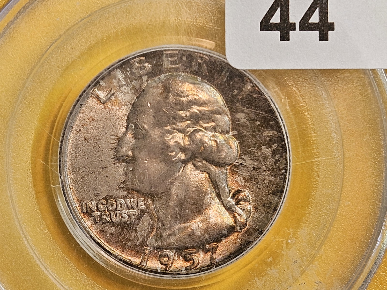 GEM! PCGS 1957 Washington Quarter in Mint State 66 (1 of 7)
