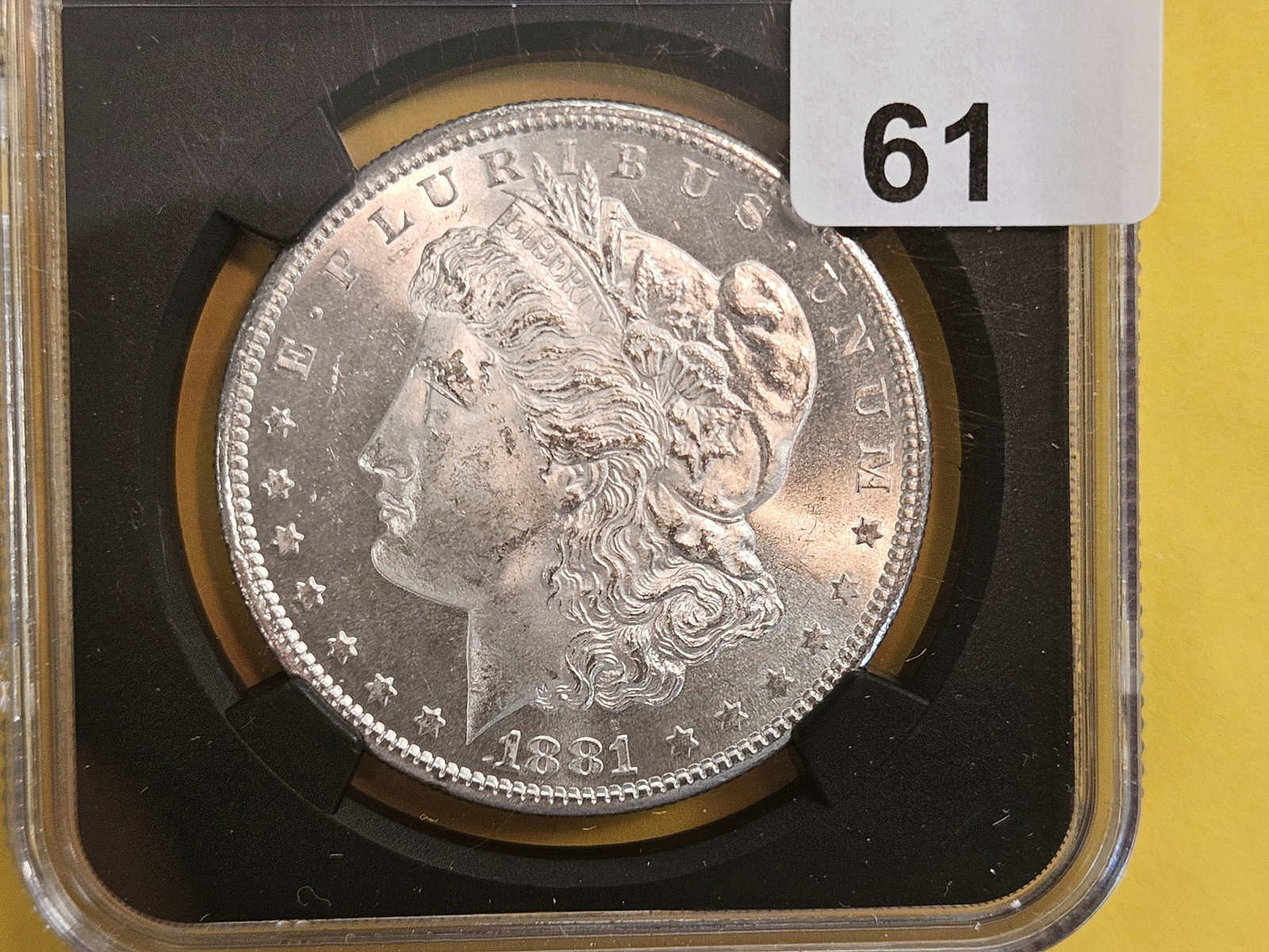 NGC 1881-S Morgan Dollar in Mint State 63 (1 of 3)