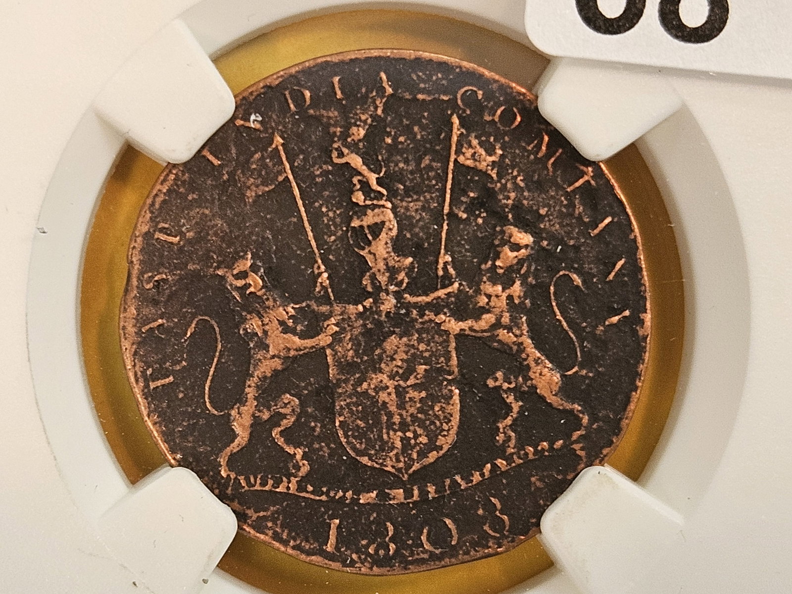 NGC 1808 East India Company 10 Cash (1 of 4)