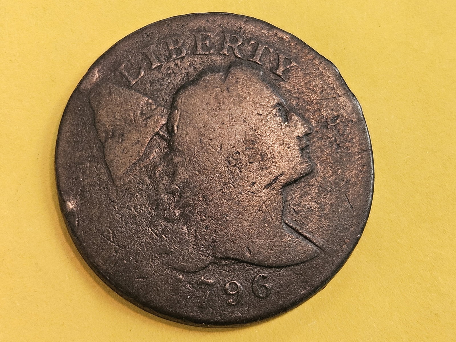 1796 Liberty Cap Large Cent in Very Good (1 of 6)