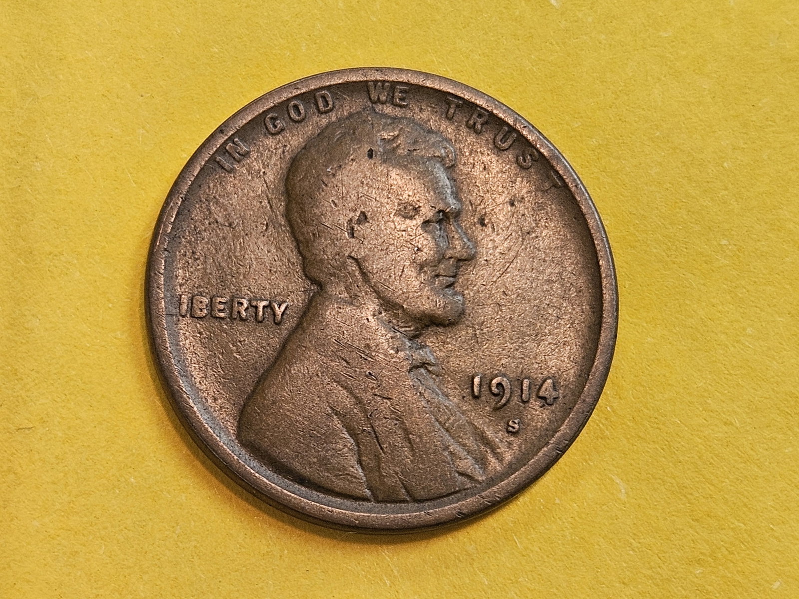 Better Date 1914-S Wheat cent in Very Good (1 of 3)