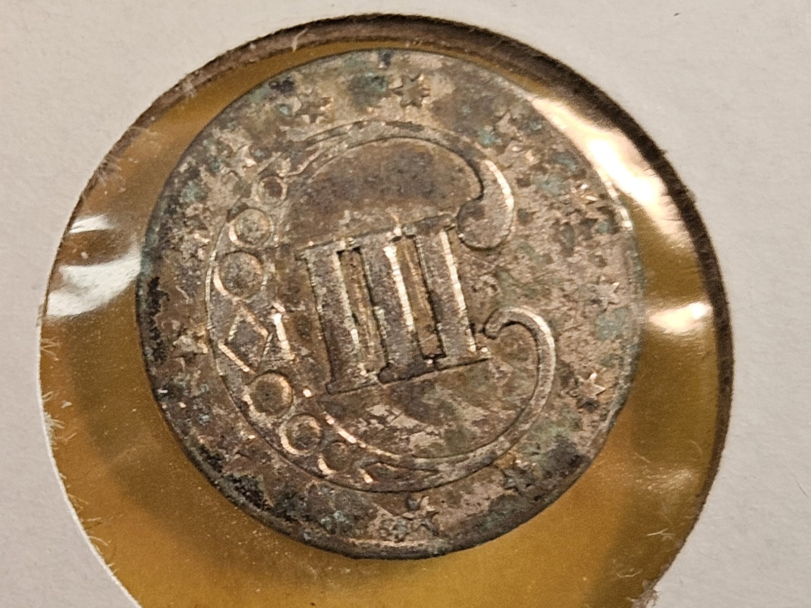 Two 3-Cent Silver Trimes and a Three Cent nickel - 3