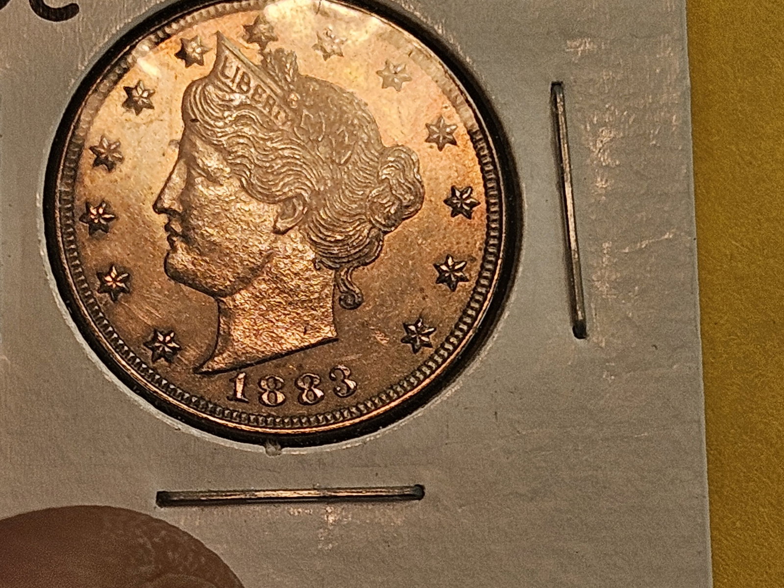 Brilliant Uncirculated 1883 No Cents Liberty "V" Nickel - 3
