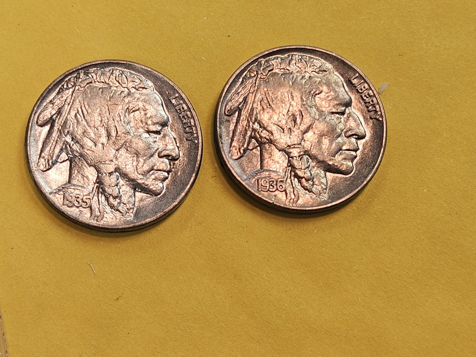 Two Choice Brilliant Uncirculated PLus Buffalo Nickels - 3