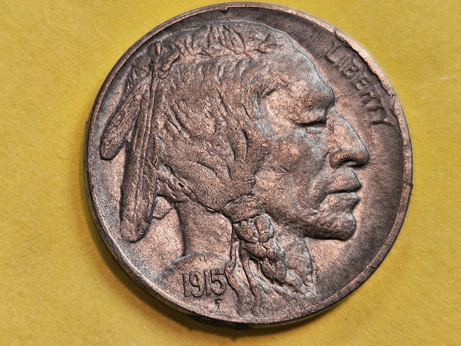 Better Date 1915-D Buffalo Nickel in About Uncirculated - 58: Better Strike