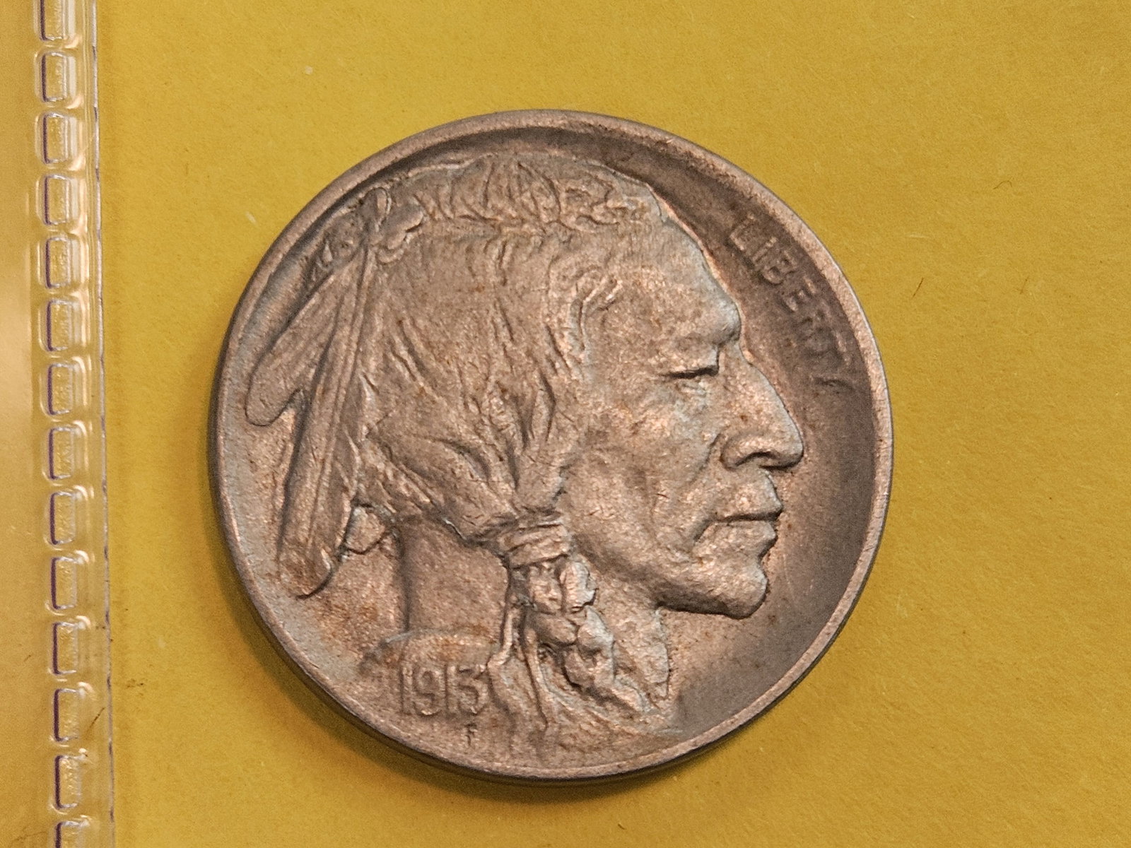 Uncirculated 1913-D Type 1 Buffalo Nickel (1 of 5)