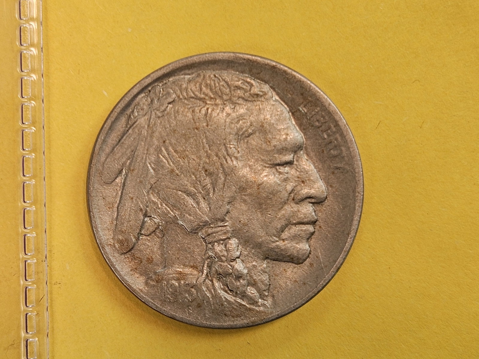 Uncirculated 1913-D Type 1 Buffalo Nickel - 3