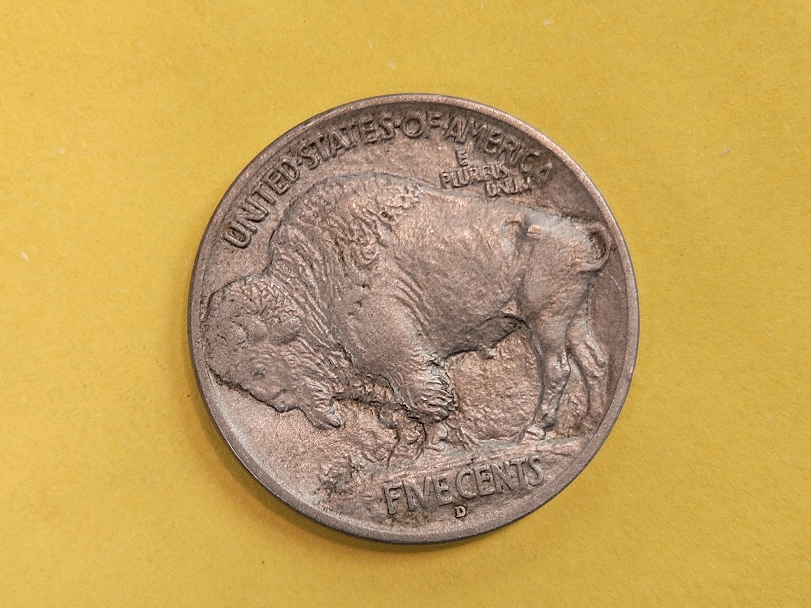 Uncirculated 1913-D Type 1 Buffalo Nickel - 5