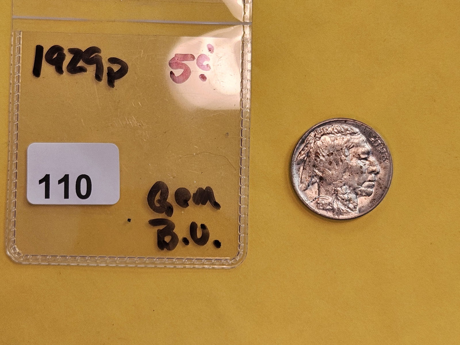 GEM Brilliant Uncirculated 1929 Buffalo Nickel - 2