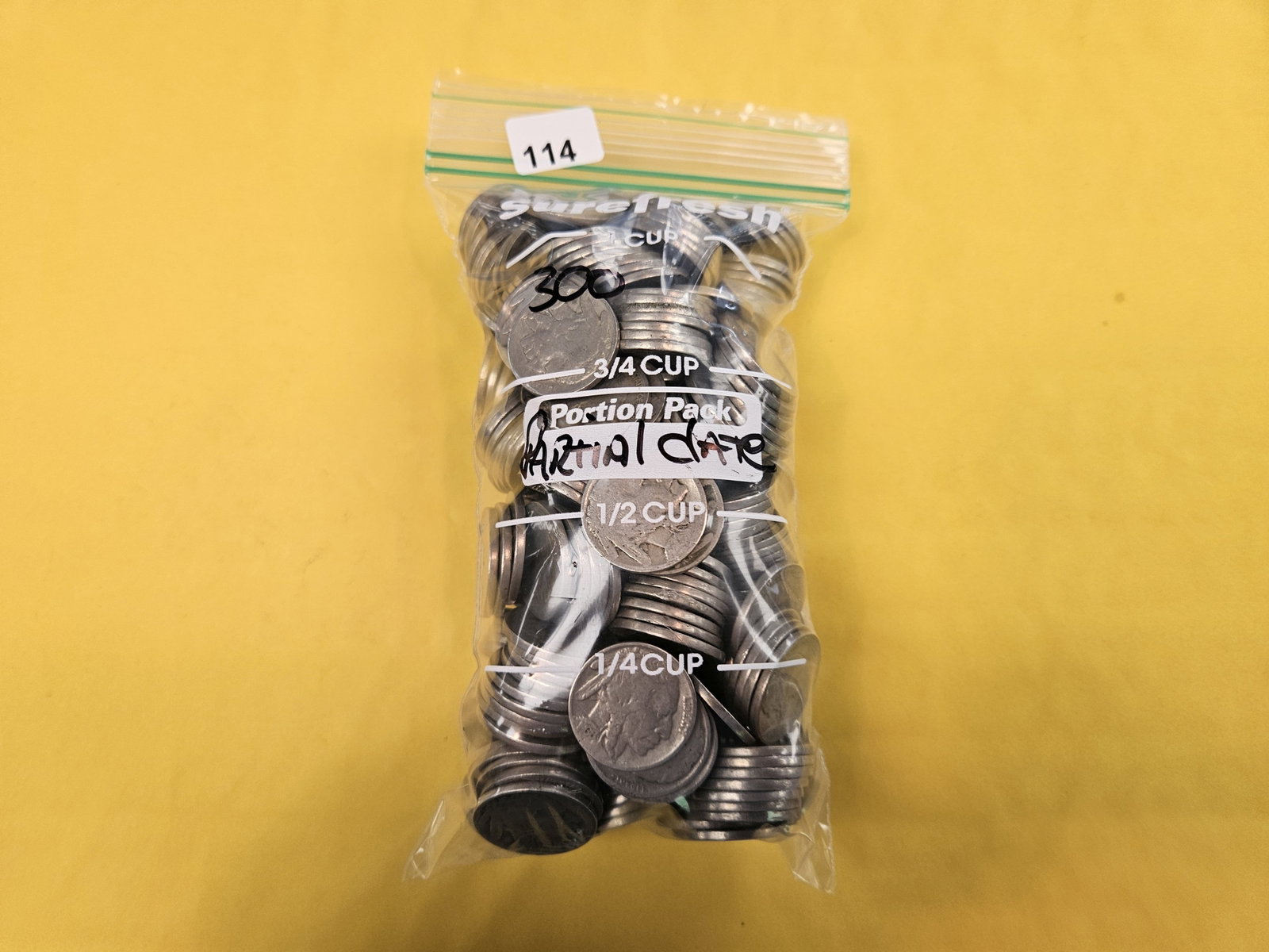 THREE HUNDRED Buffalo Nickels: Partial Dates