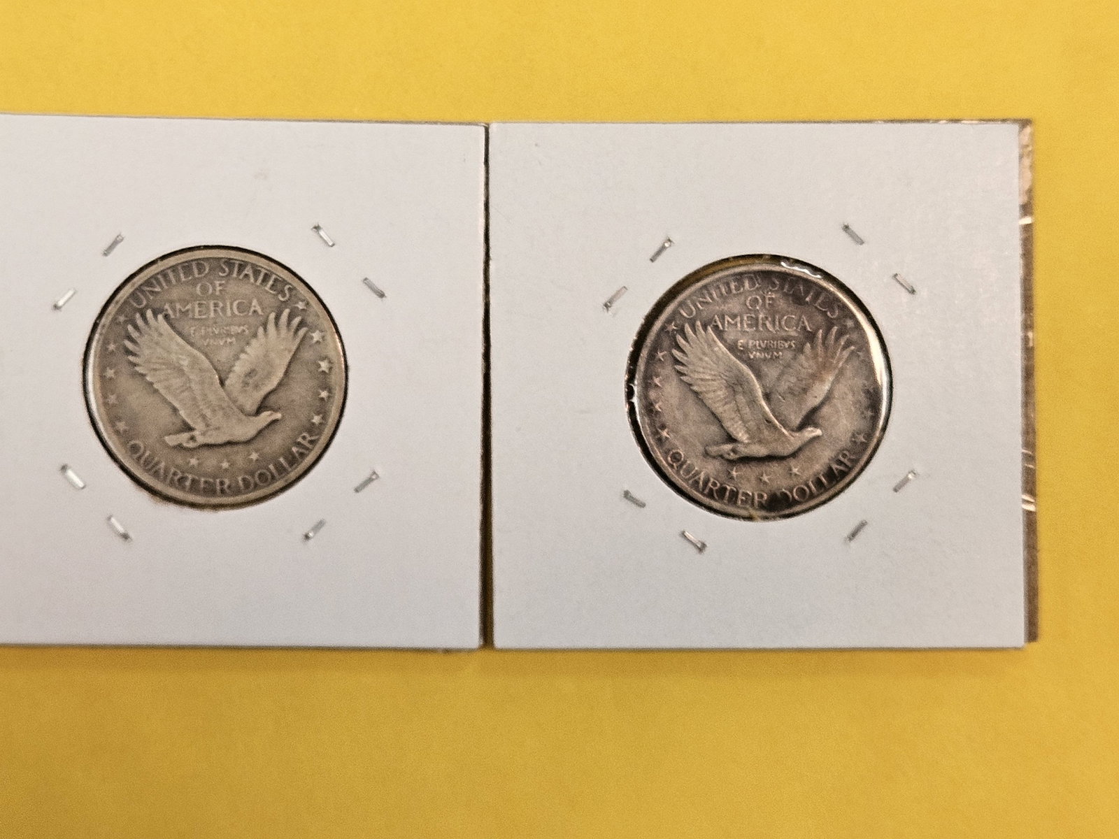 1923 and 1920 Standing Liberty silver quarters - 3