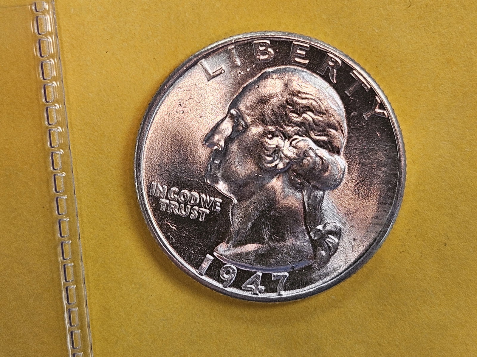 GEM Brilliant Uncirculated 1947 Washington Quarter: Roll Fresh