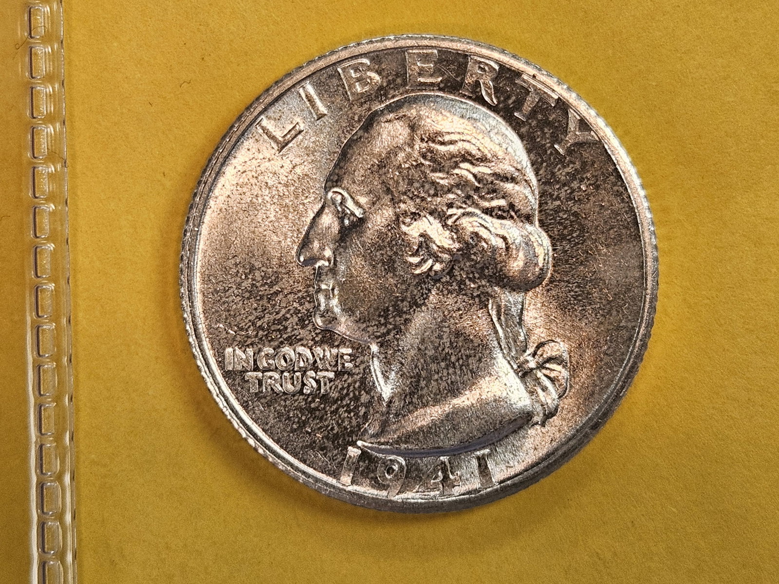 Very Choice Brilliant Uncirculated 1941-S Washington Quarter: Deep Contrast!