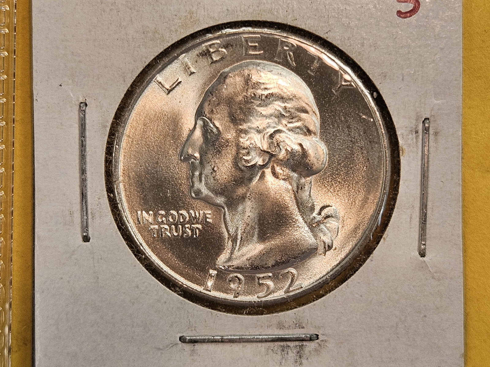 GEM Brilliant Uncirculated 1952-S Washington Quarter: Roll Fresh
