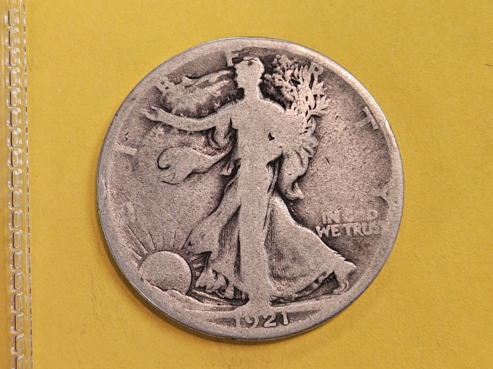 KEY DATE 1921-S Walking Liberty Silver Half Dollar: Circulated