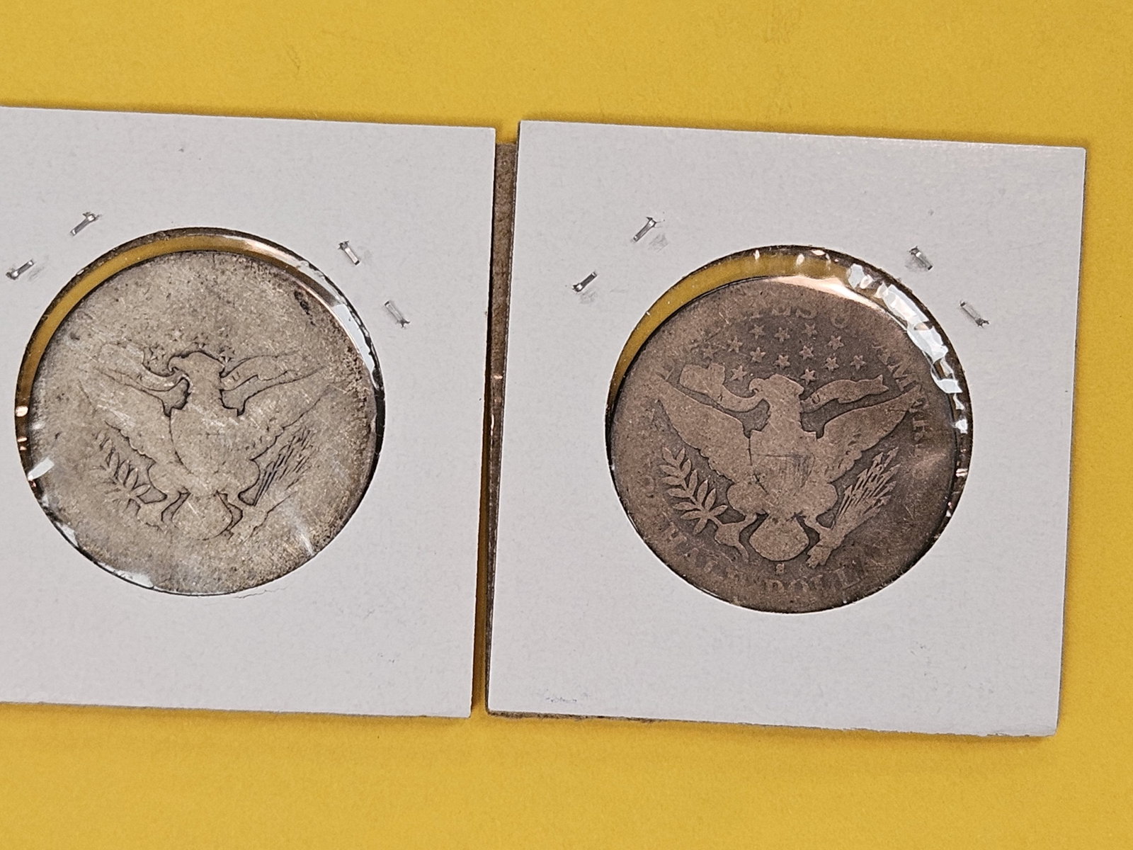 Two Better Date Barber silver half dollars - 2