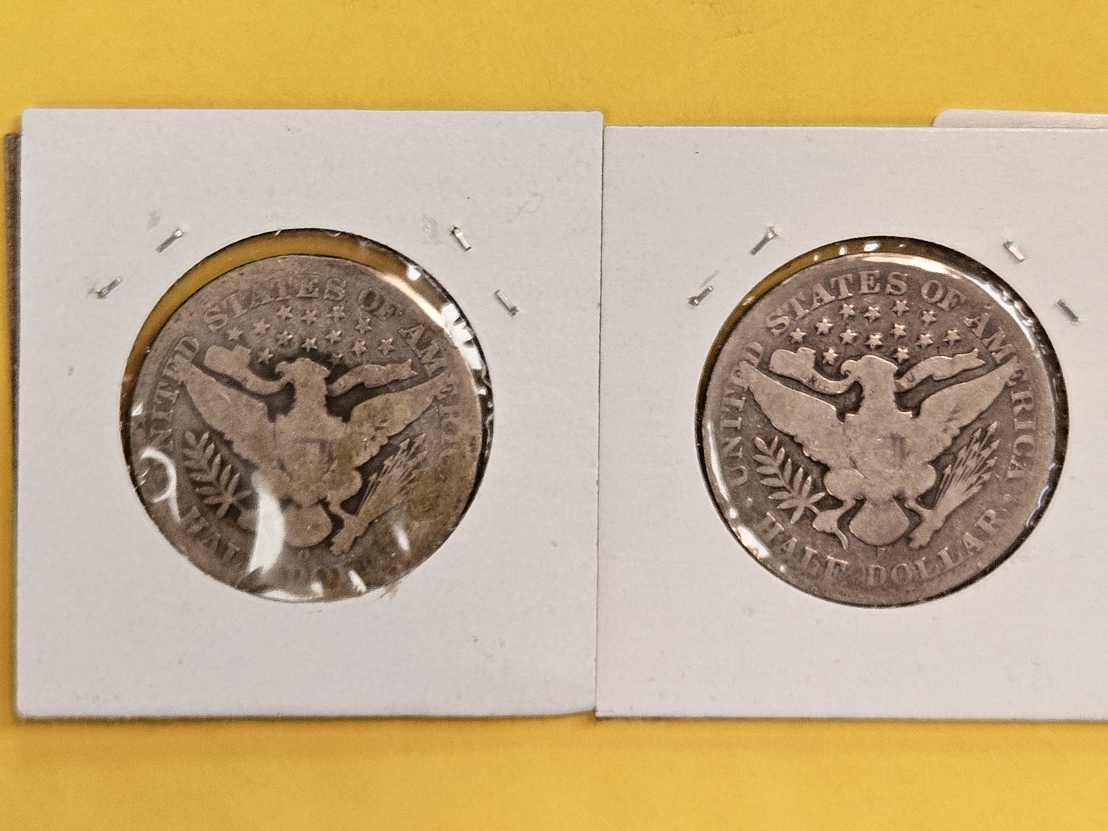 Two Better Date Barber silver half dollars - 2