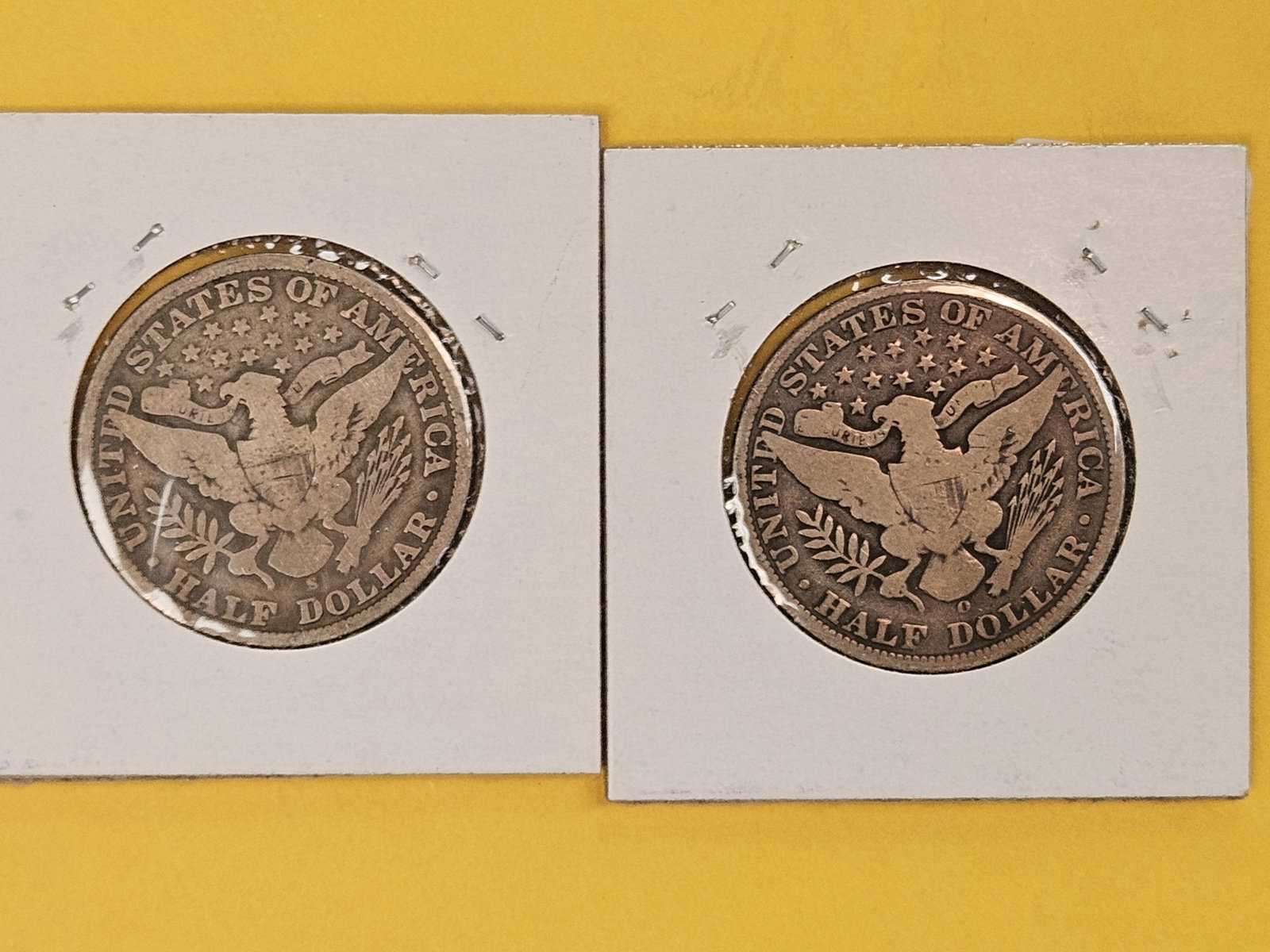 Two Better Date Barber silver half dollars - 2