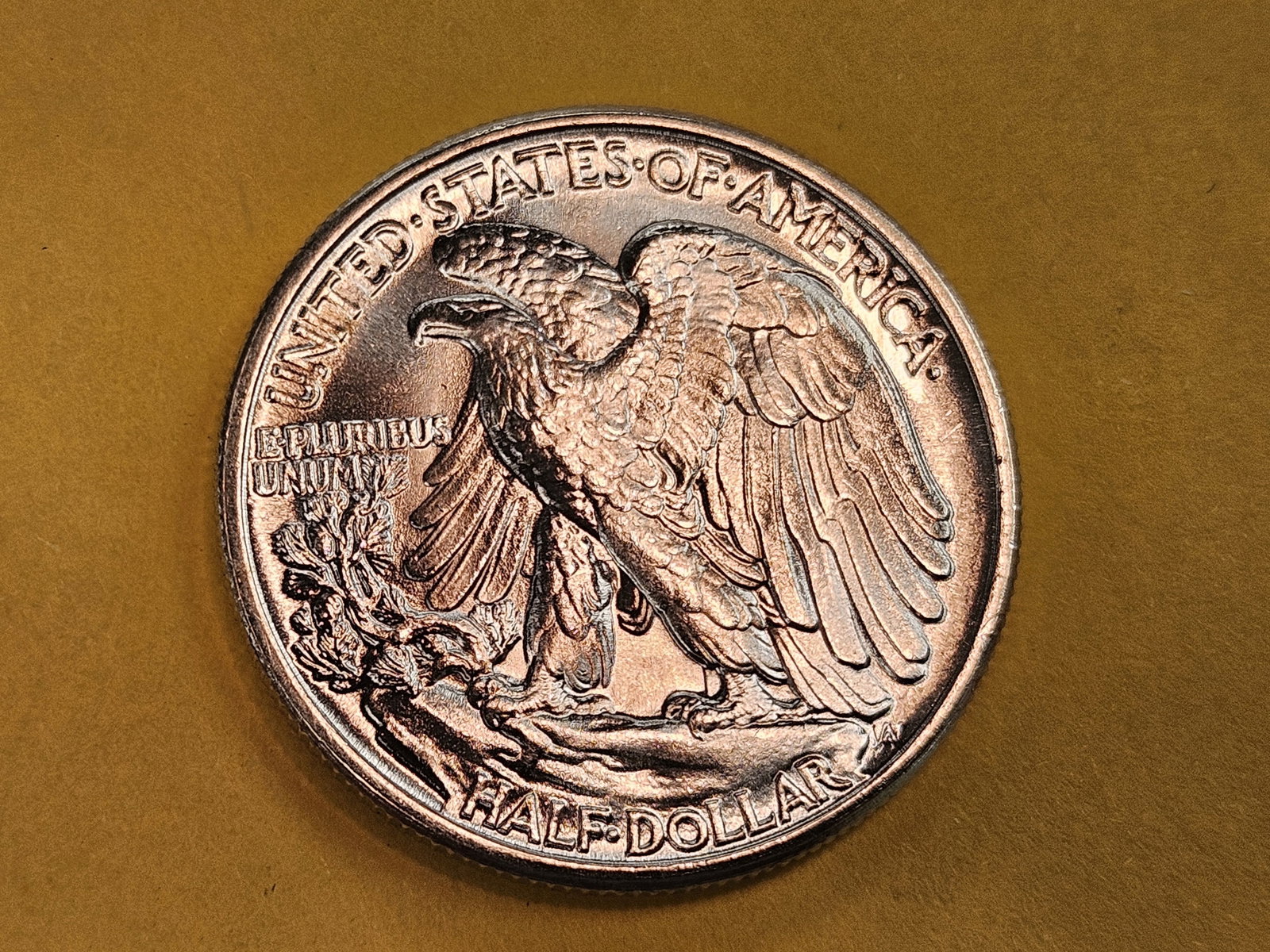 Very Choice Brilliant Uncirculated 1945 Walking Liberty Half Dollar - 4