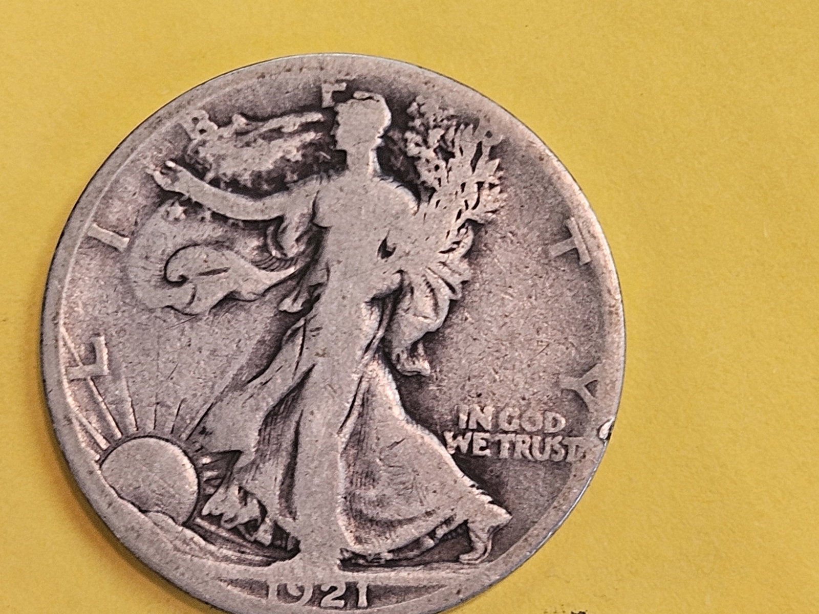 KEY DATE 1921-S Walking Liberty Silver Half Dollar: Strong date