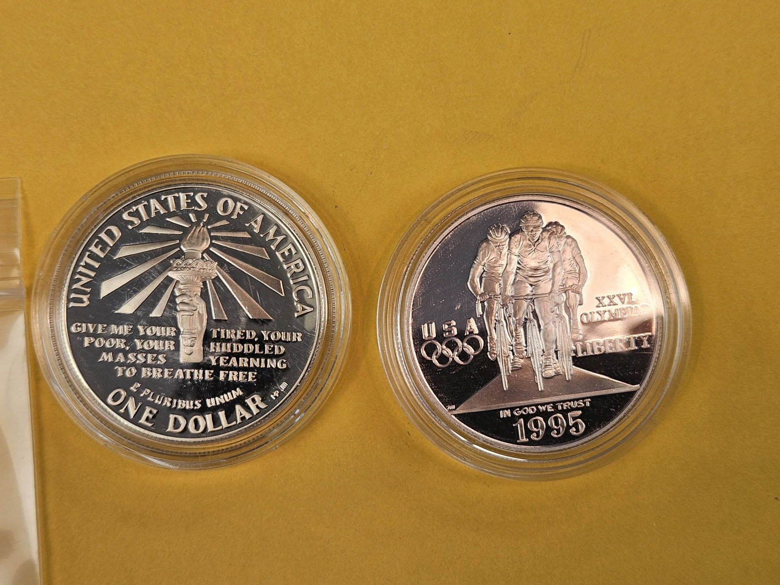 Two GEM Commemorative Silver Dollars - 2