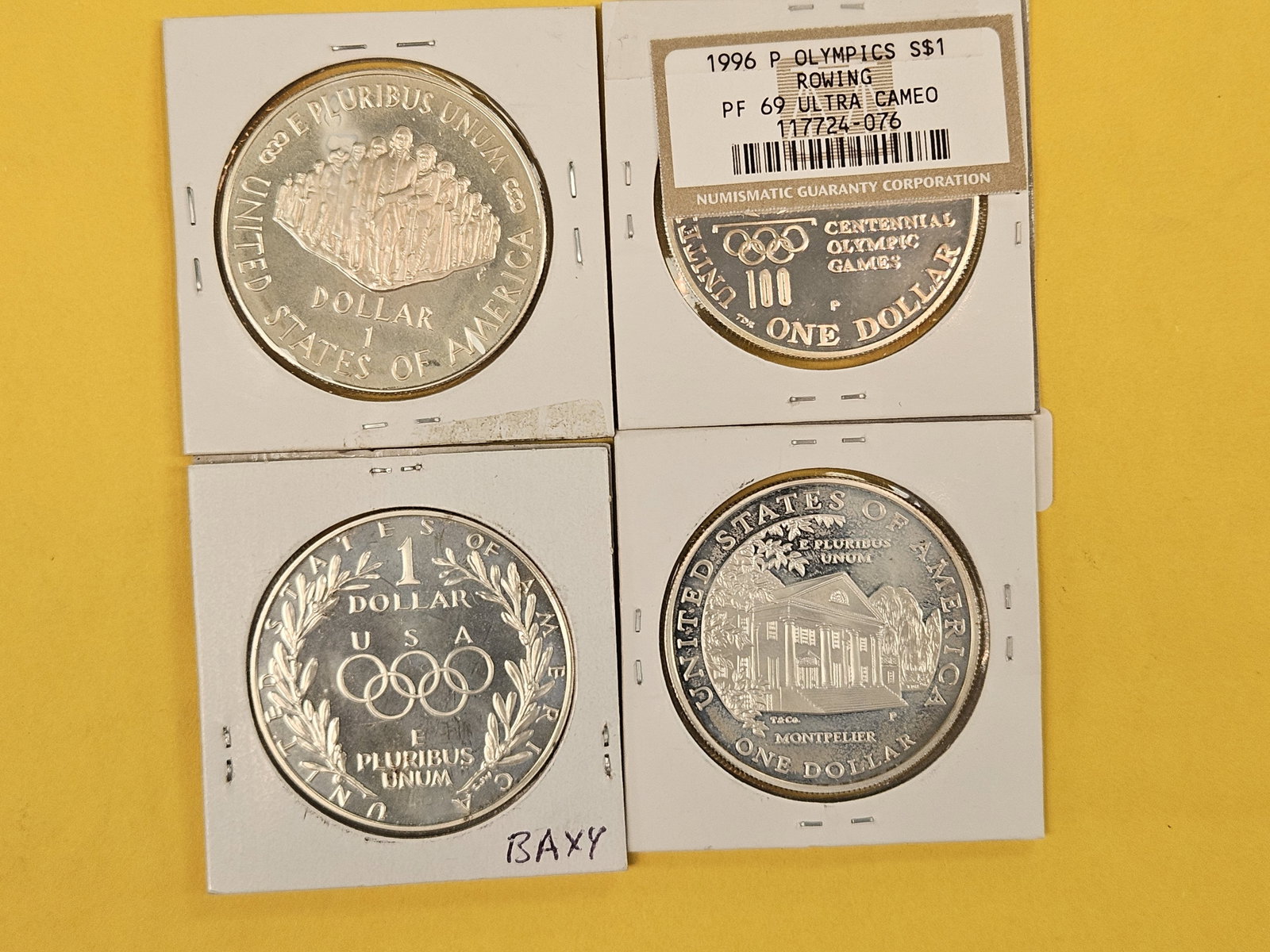 Four Proof Commemorative Silver Dollars - 2