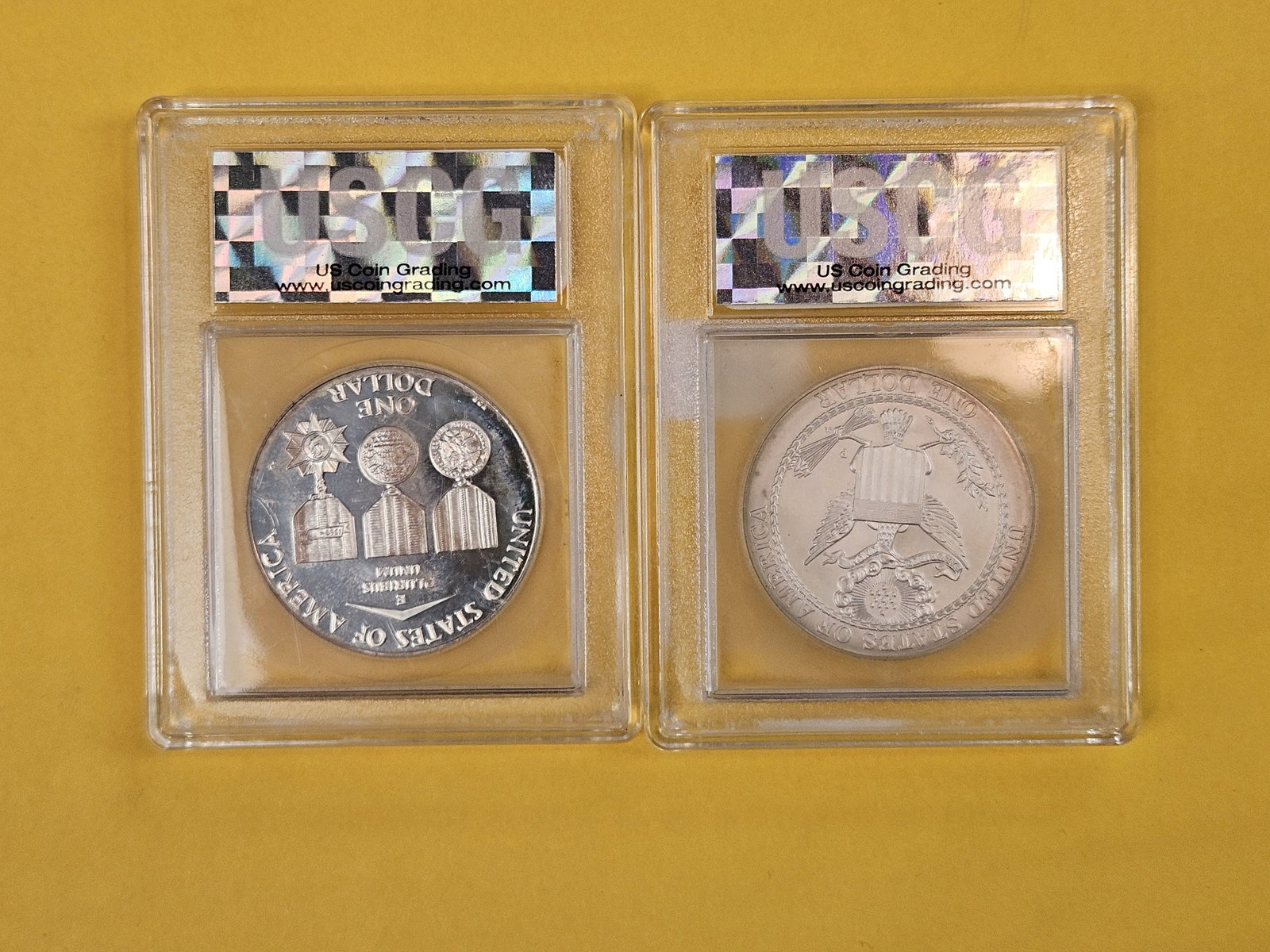 Two GEM Commemorative Silver Dollars - 2