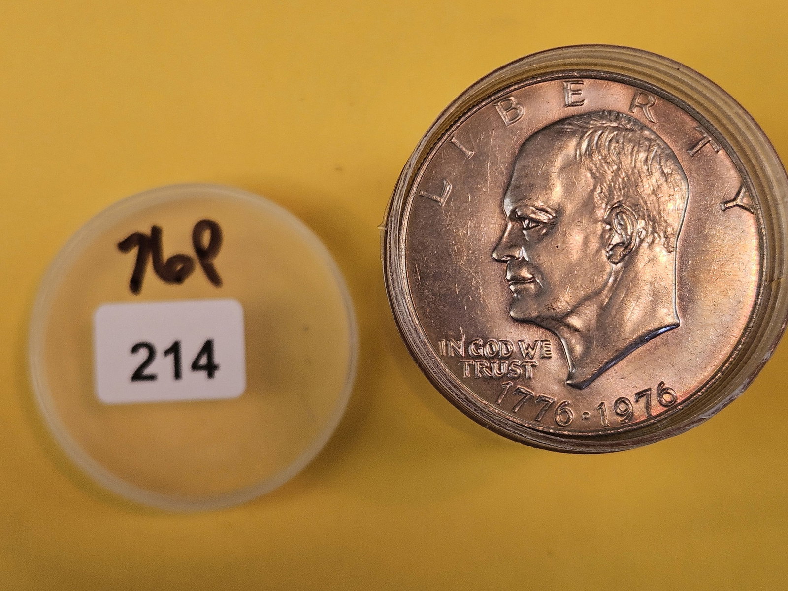 Brilliant Uncirculated Roll of 1976 Eisenhower Dollars: From dealer. Unchecked by us