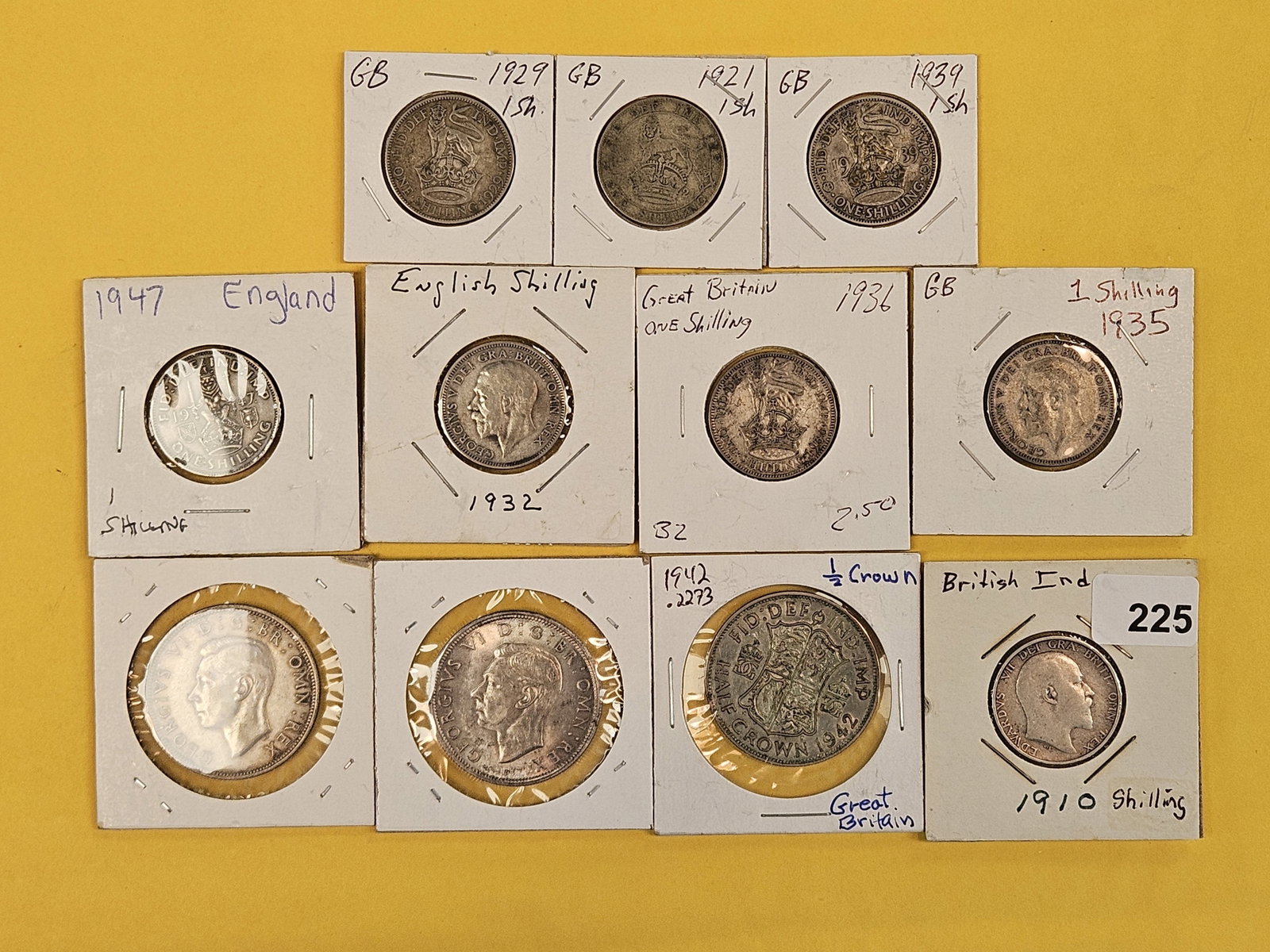 Eleven mixed silver Great Britain coins (1 of 3)