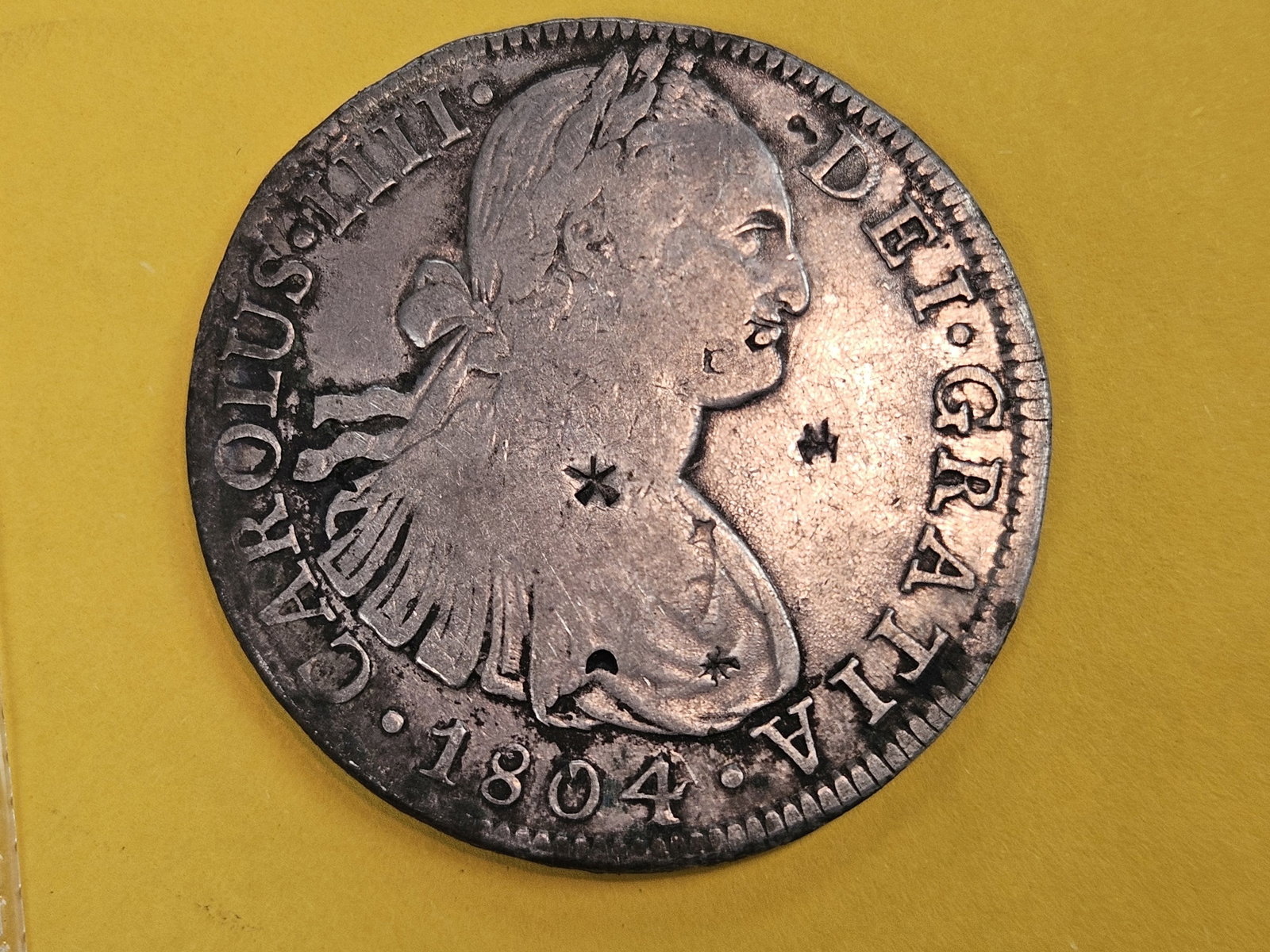 1804 Th Mexico silver 8 reals in Very Fine (1 of 5)