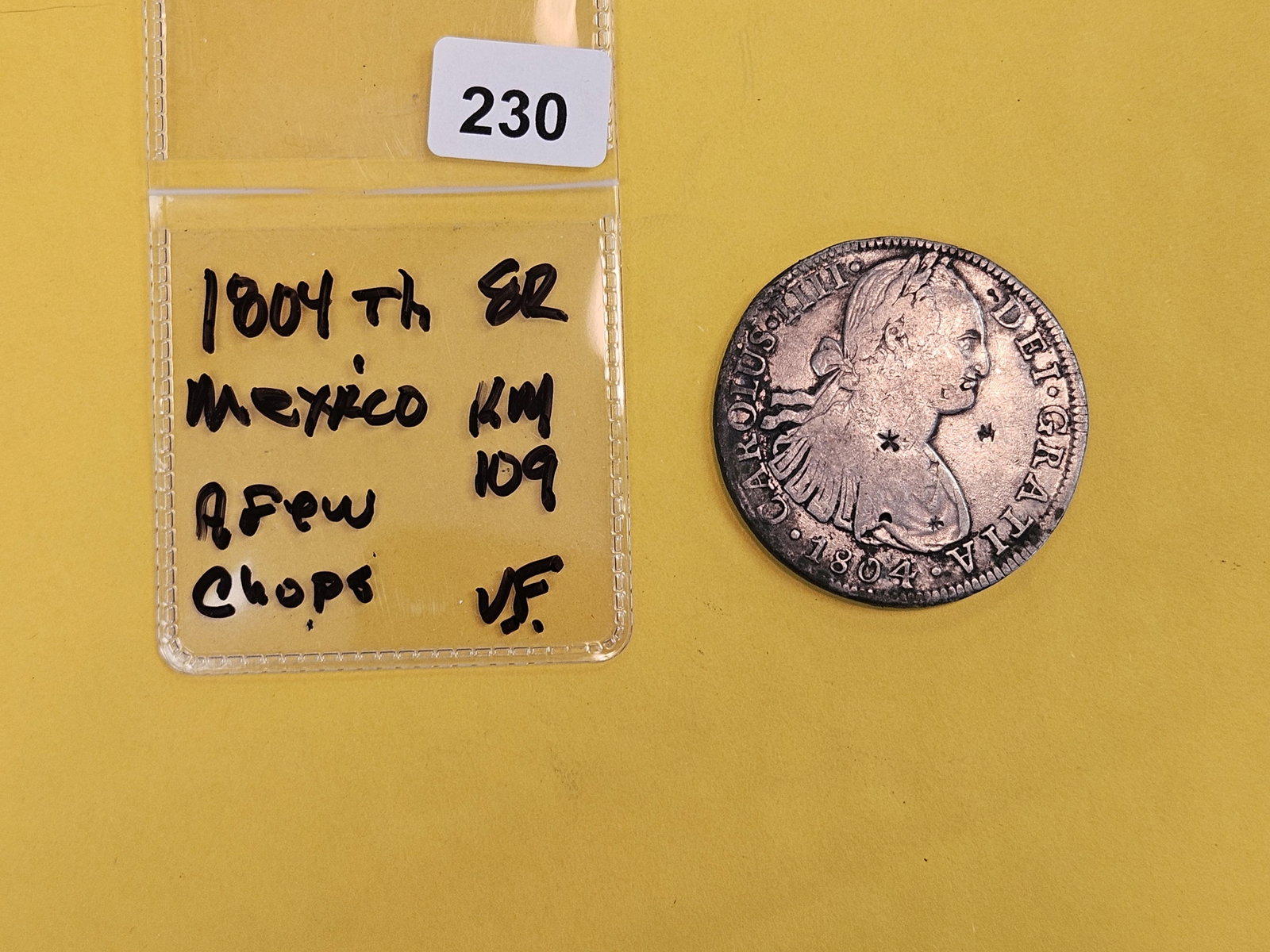 1804 Th Mexico silver 8 reals in Very Fine - 2