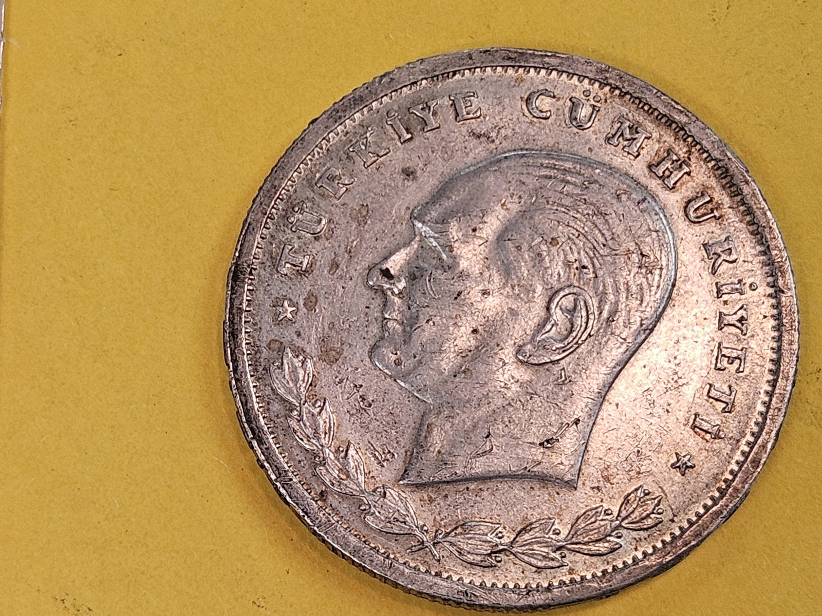1934 Turkey silver 100 kurus in Bright About Uncirculated (1 of 5)