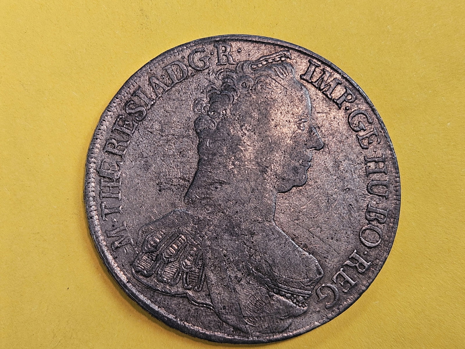 1765 Austria silver Thaler in Very Fine: KM 15