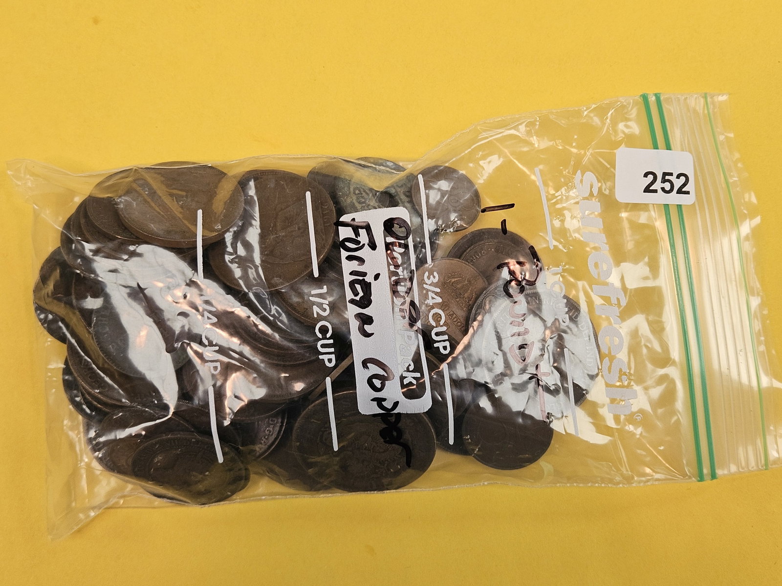 ONE POUND of mixed, older, Copper, World Coins: From dealer. Unchecked by us