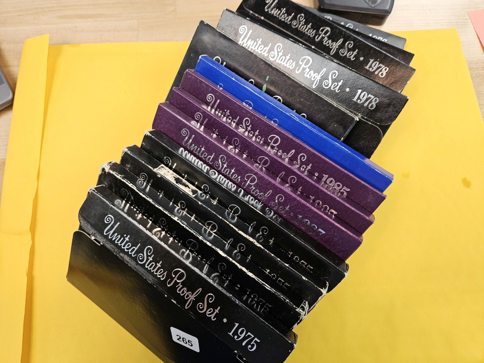 Thirteen mixed US Proof Sets: In OGP
