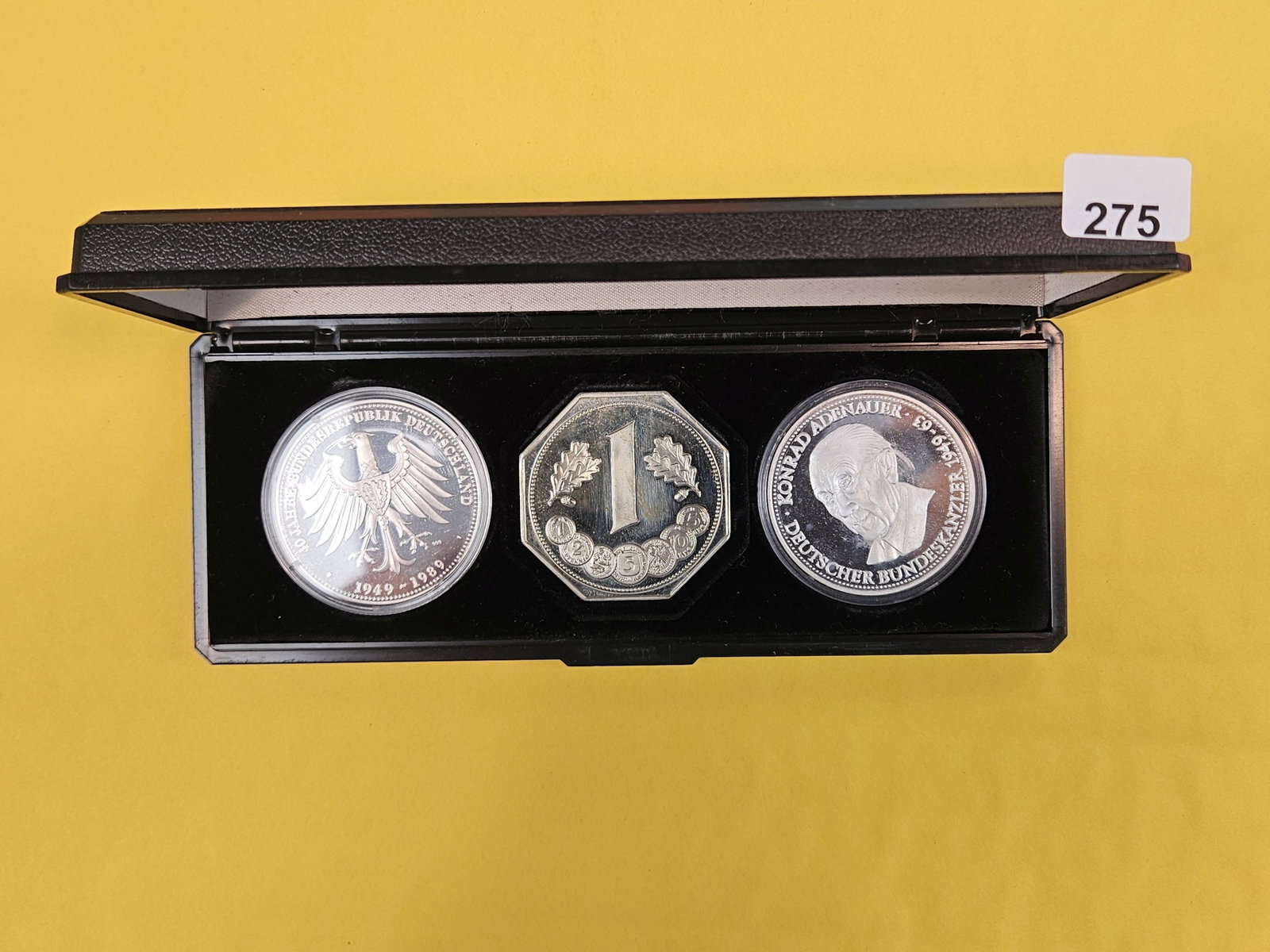 * RARE * GEM proof Deep Cameo SILVER German 3-medal set: 1949 - 1989. Couldn't find the exact match online. 40 Jahre. Bundesrepublik Deutschland