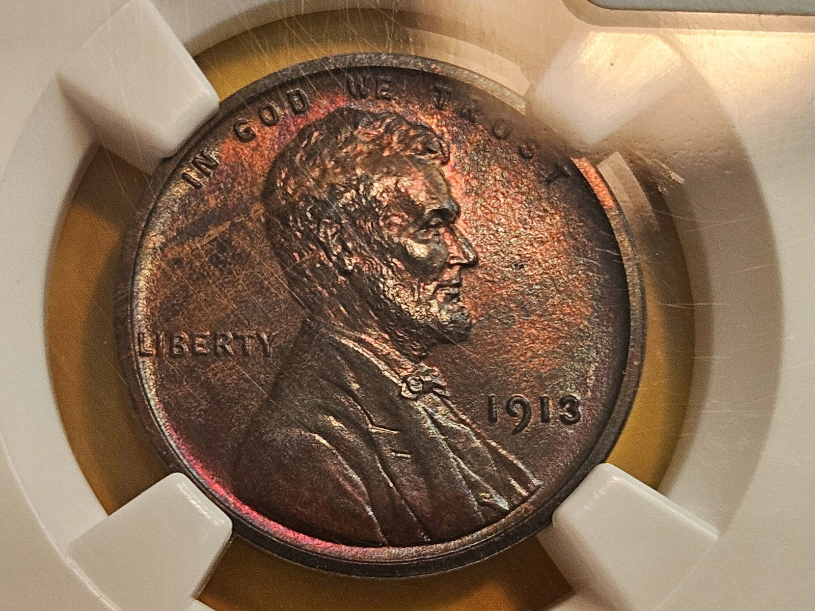NGC 1913 PROOF Wheat cent in PF 63 Brown (1 of 10)