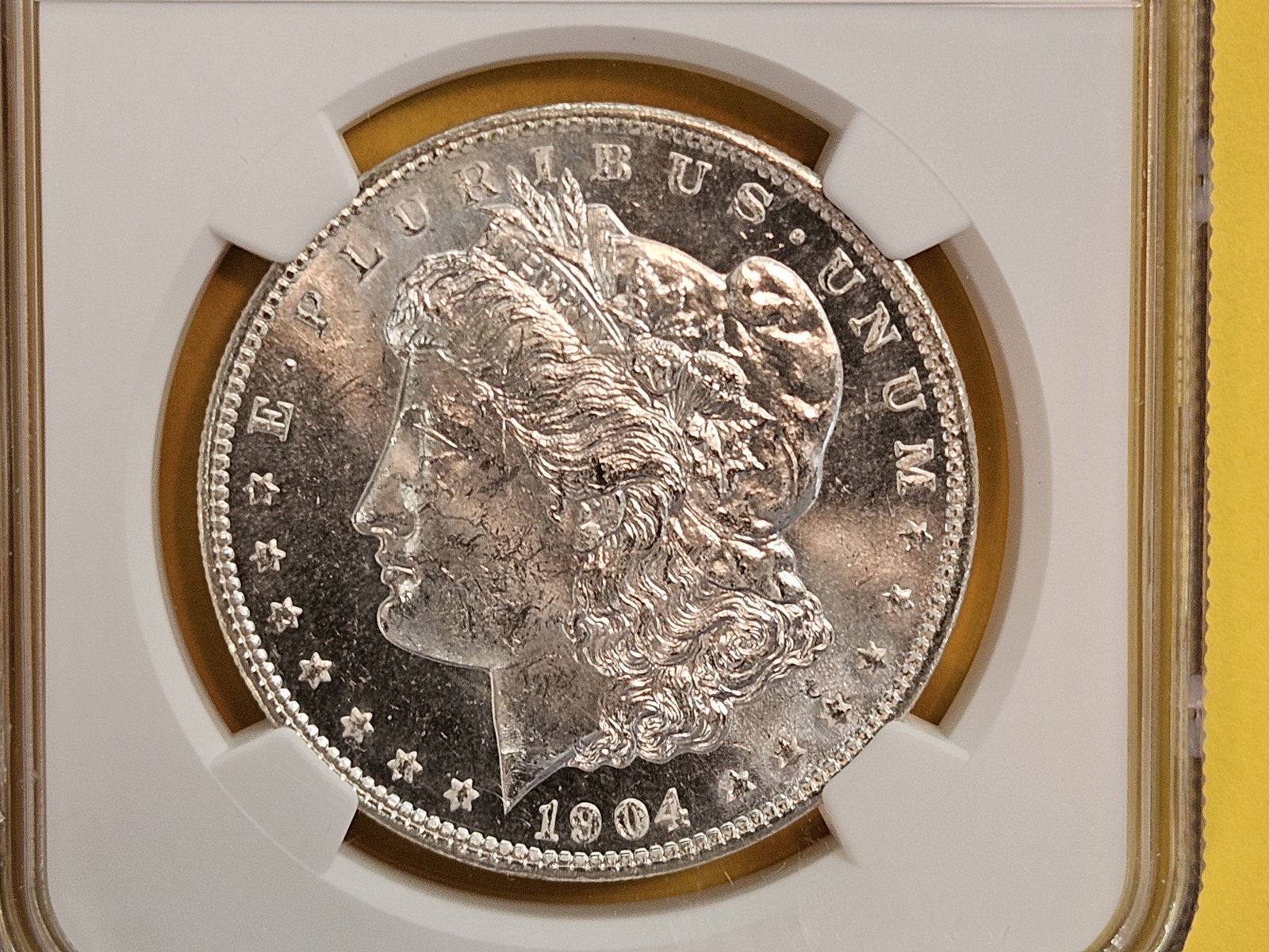 NGC 1904-O Morgan Dollar in Mint State 63 (1 of 7)