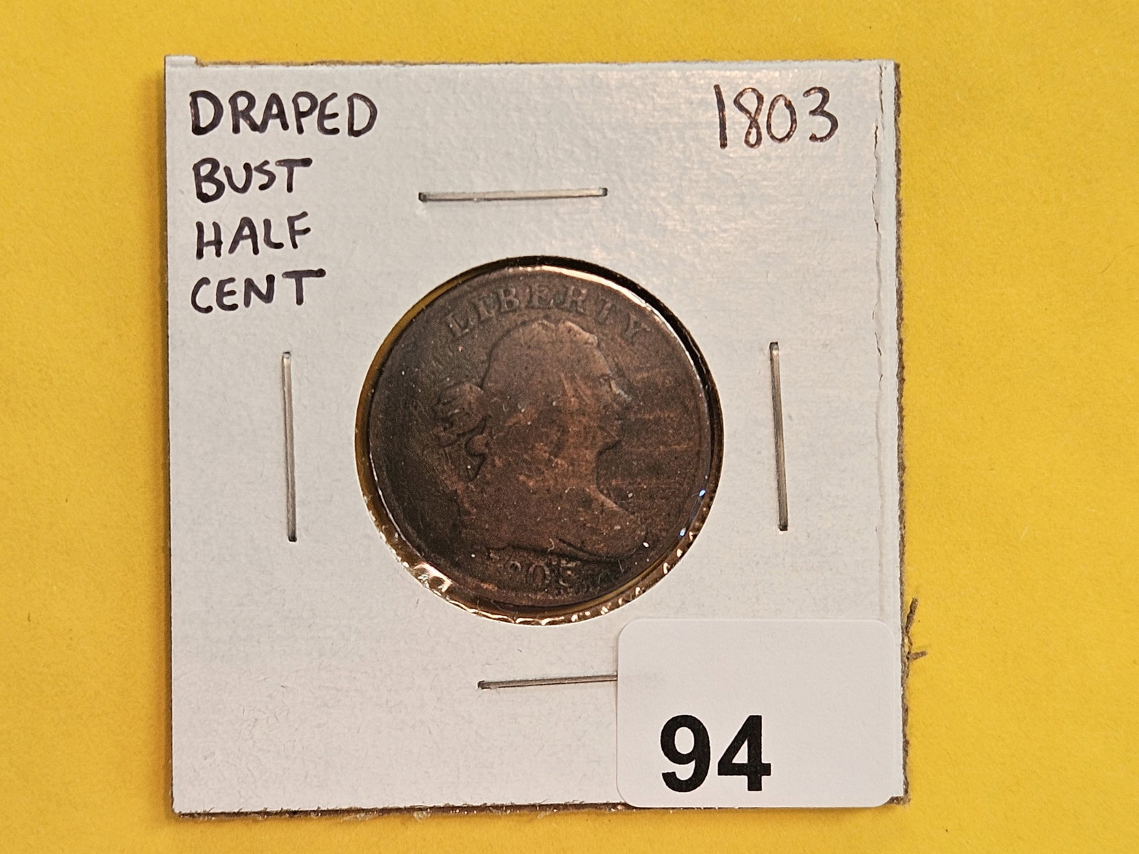 1803 Draped Bust Half Cent - 2