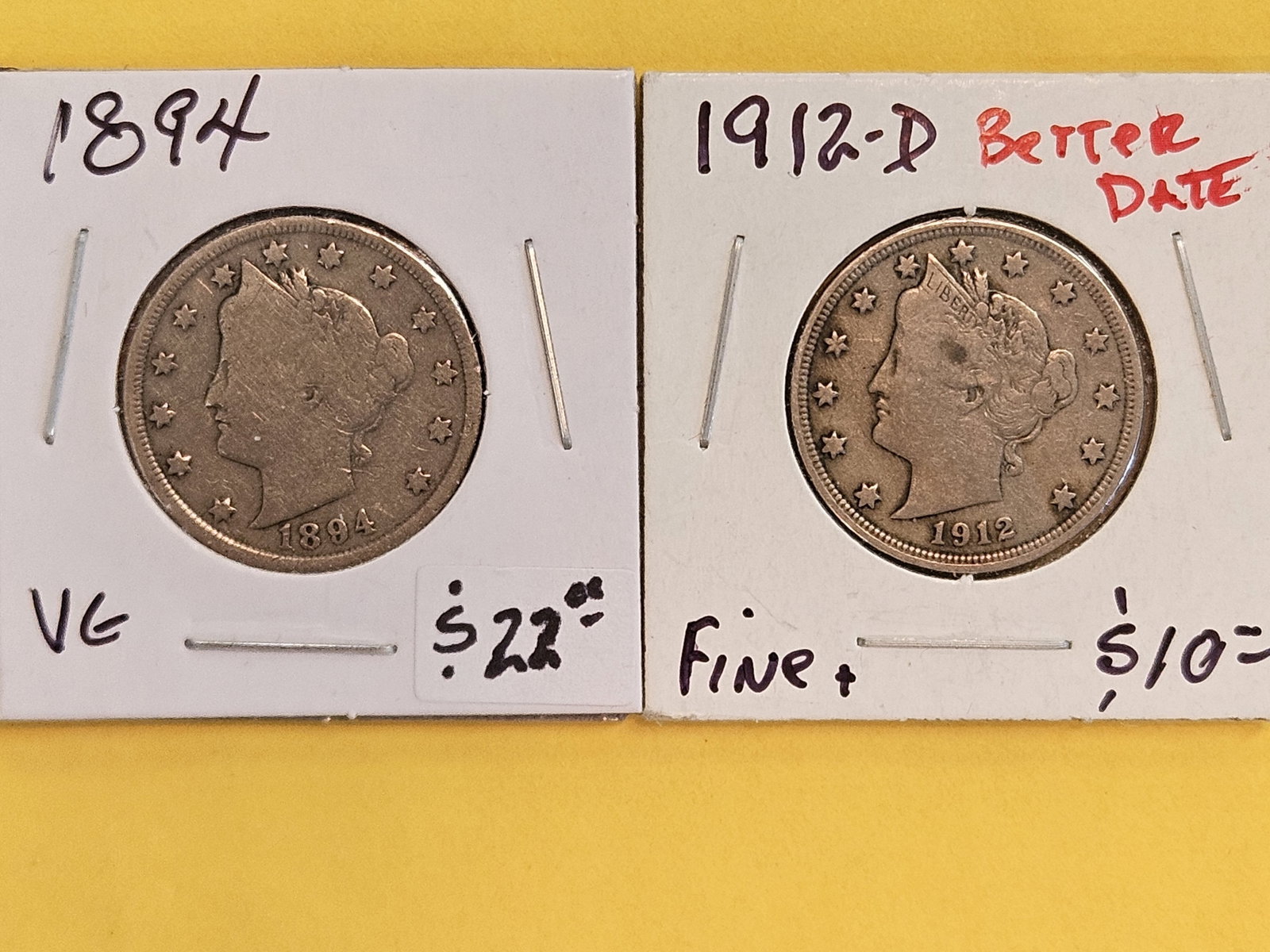 Two little better date Liberty "V" Nickels (1 of 3)