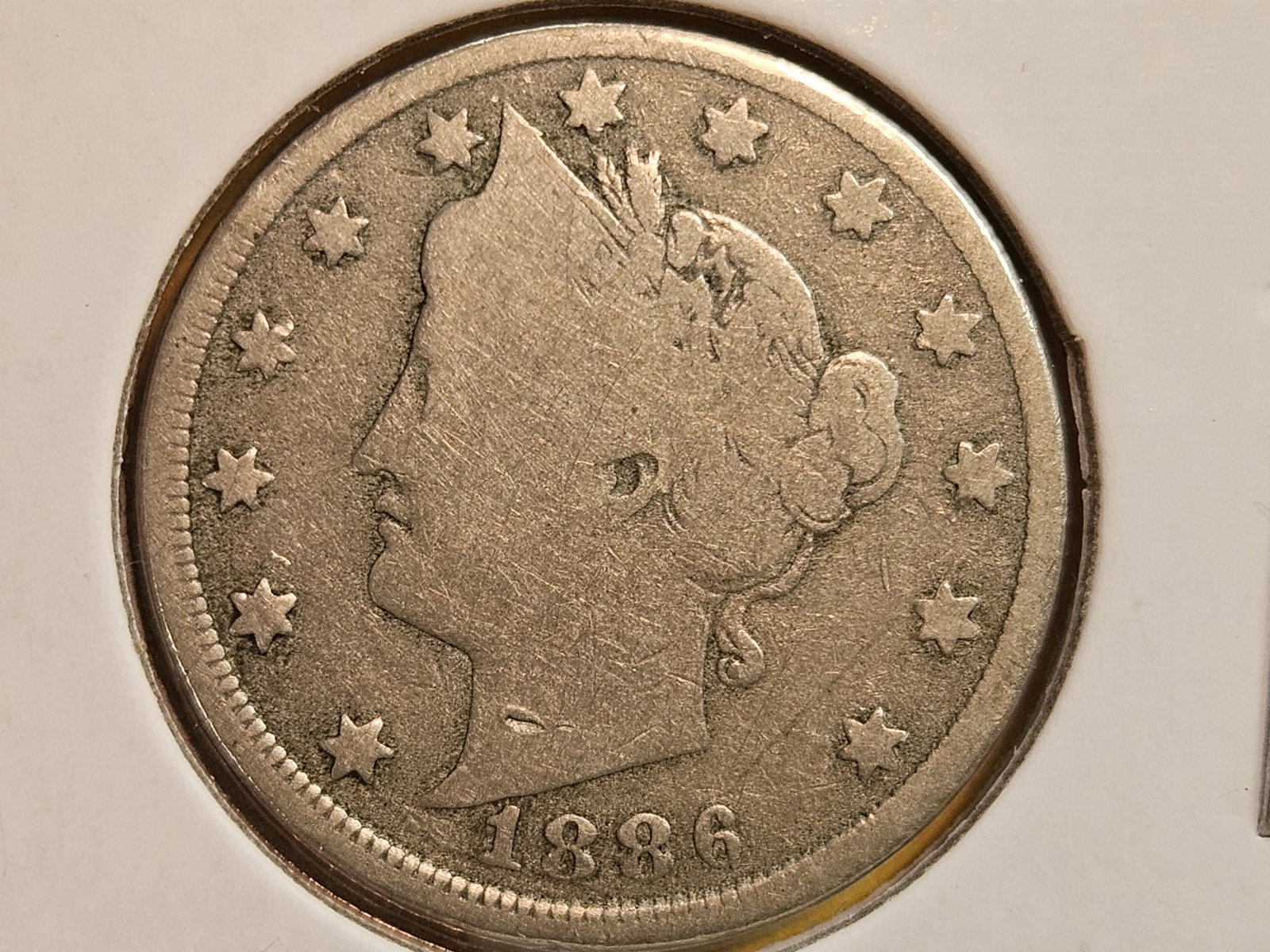 KEY DATE! 1886 Liberty "V" Nickel (1 of 4)