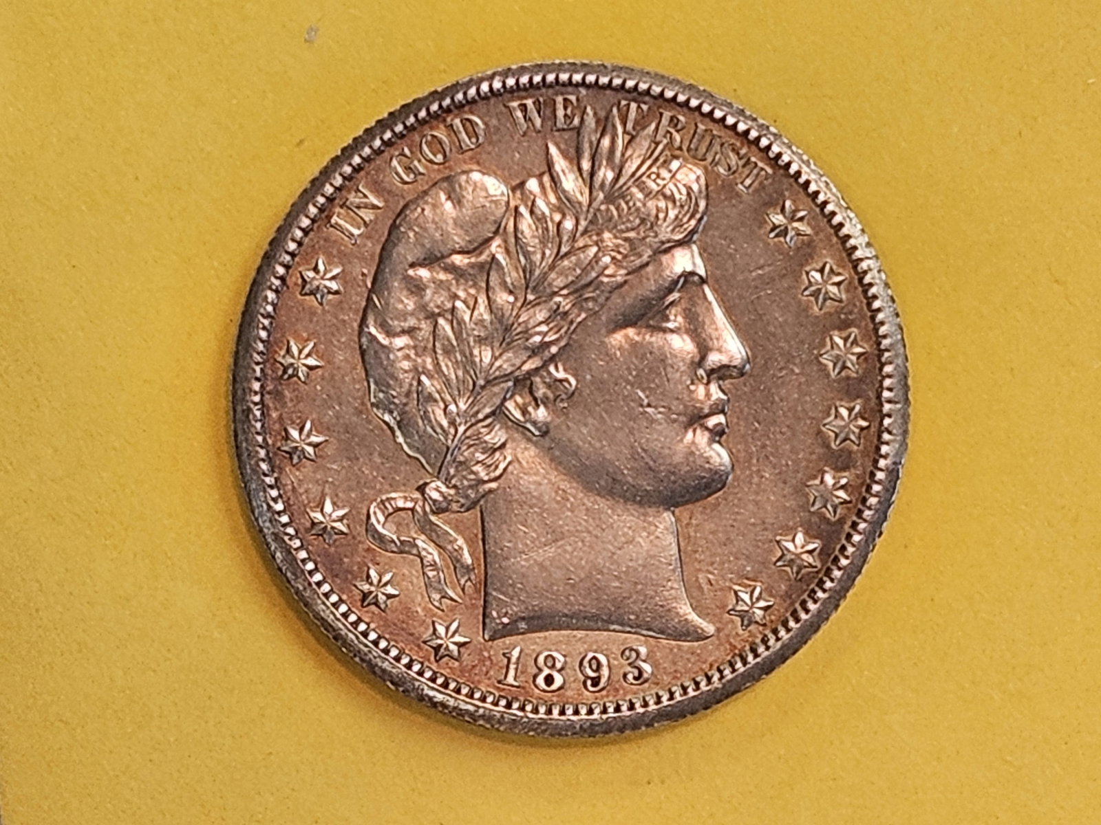 * Choice Brilliant About Uncirculated plus 1893-O Barber Half Dollar - 7