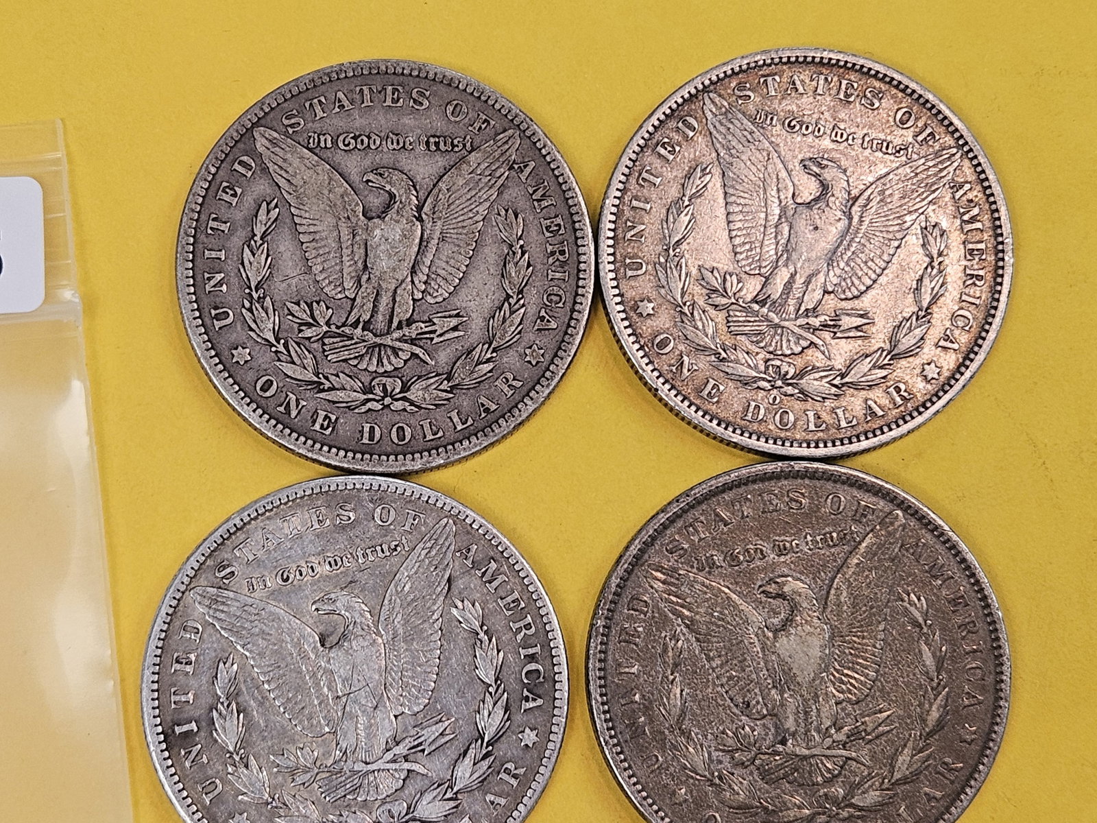 Four Morgan Silver Dollars - 2