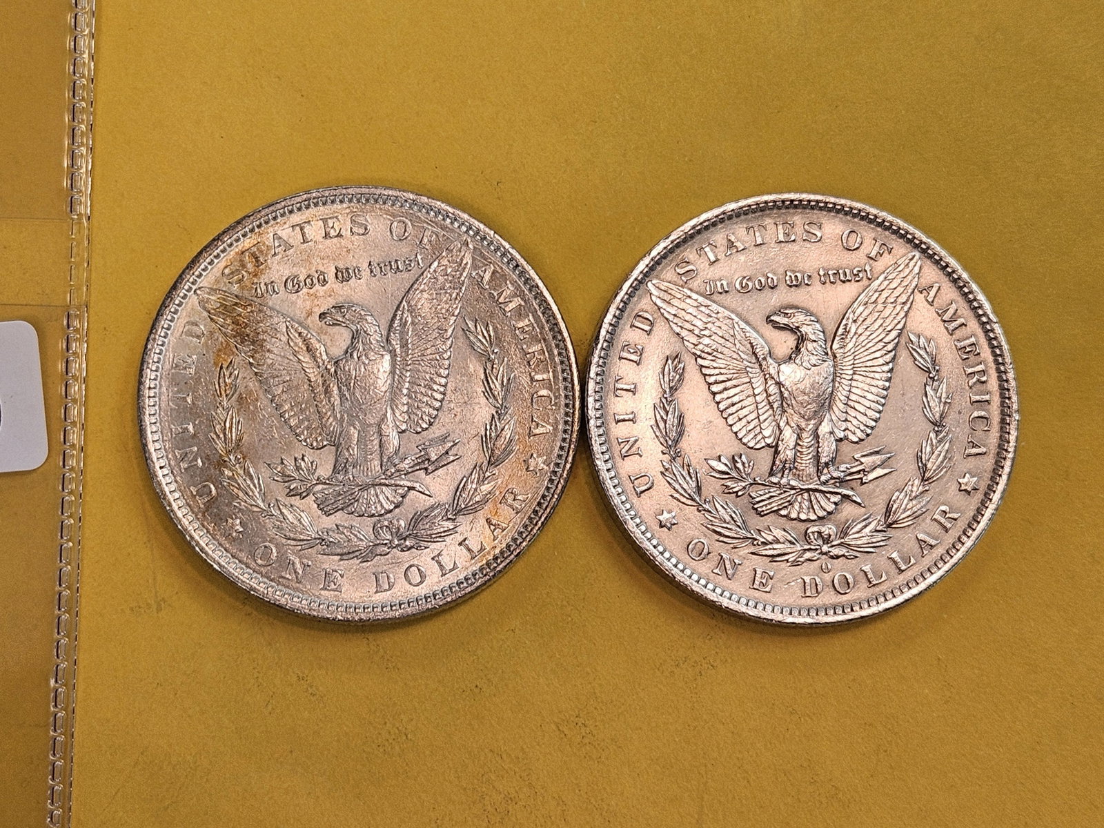 Two Brilliant About Uncirculated plus Morgan Silver Dollars - 3