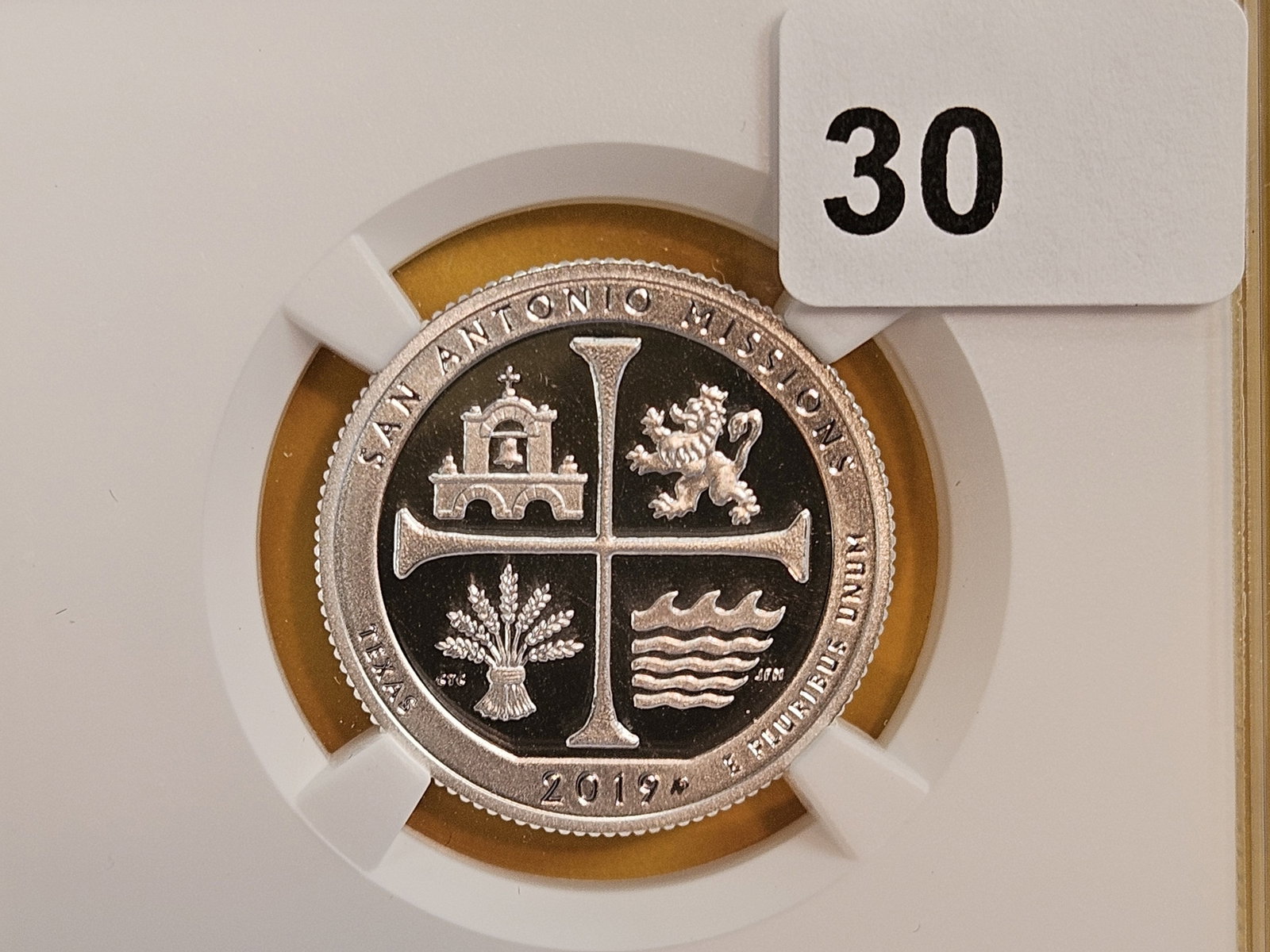 PERFECT! NGC 2019-S SILVER Washington Quarter in Proof 70 REVERSE PROOF (1 of 3)