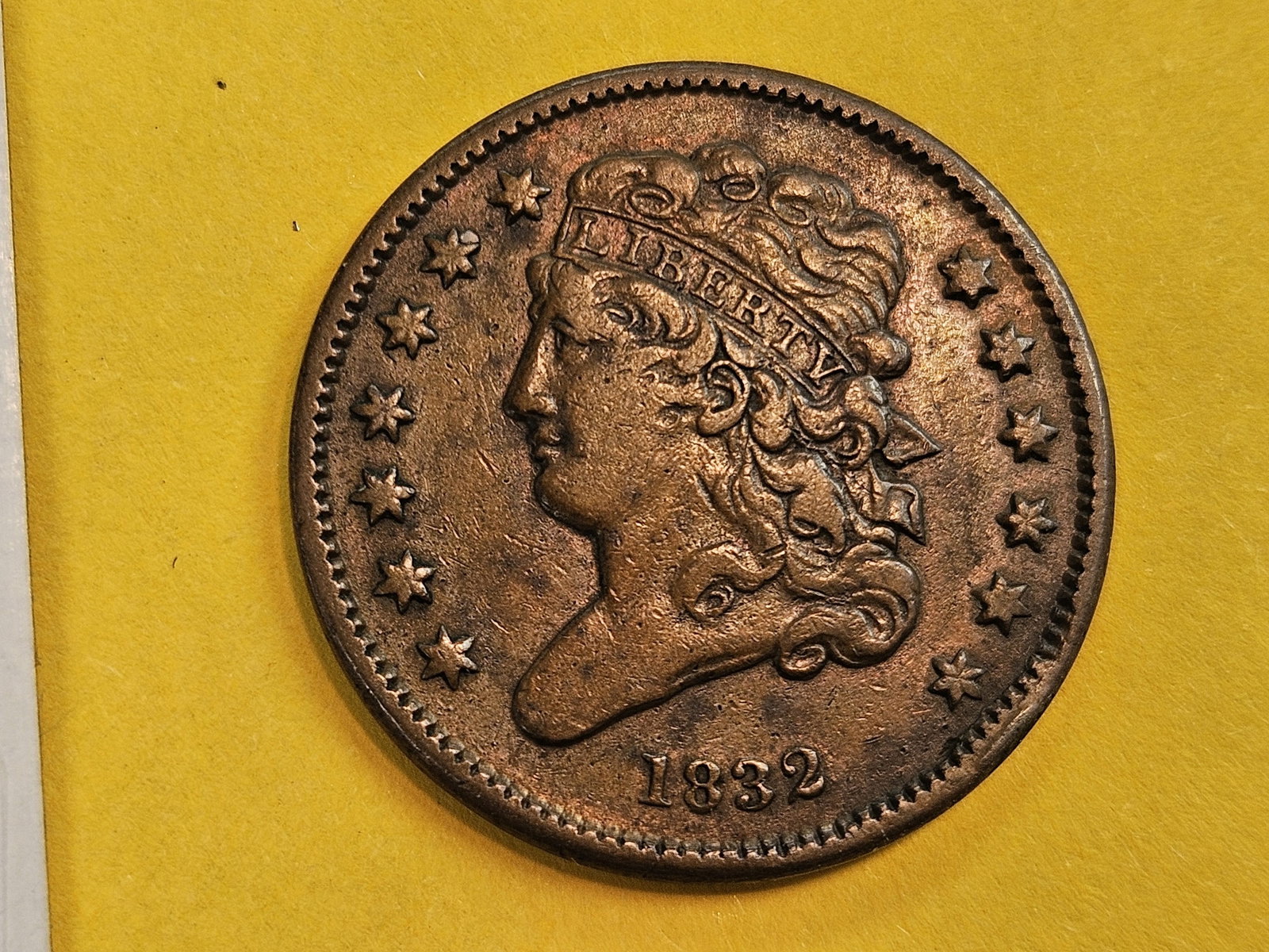 1832 Classic Head half-Cent in Very Fine plus (1 of 5)
