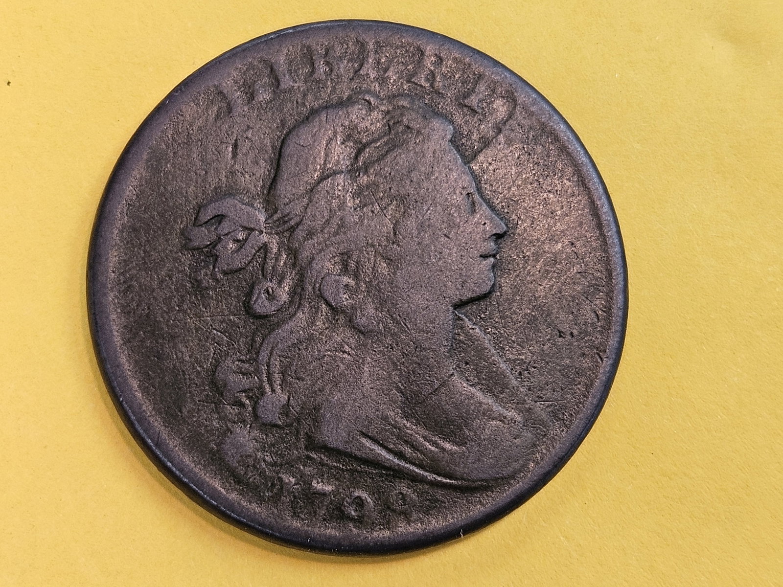 1798 Draped Bust Large Cent in Very Good (1 of 5)
