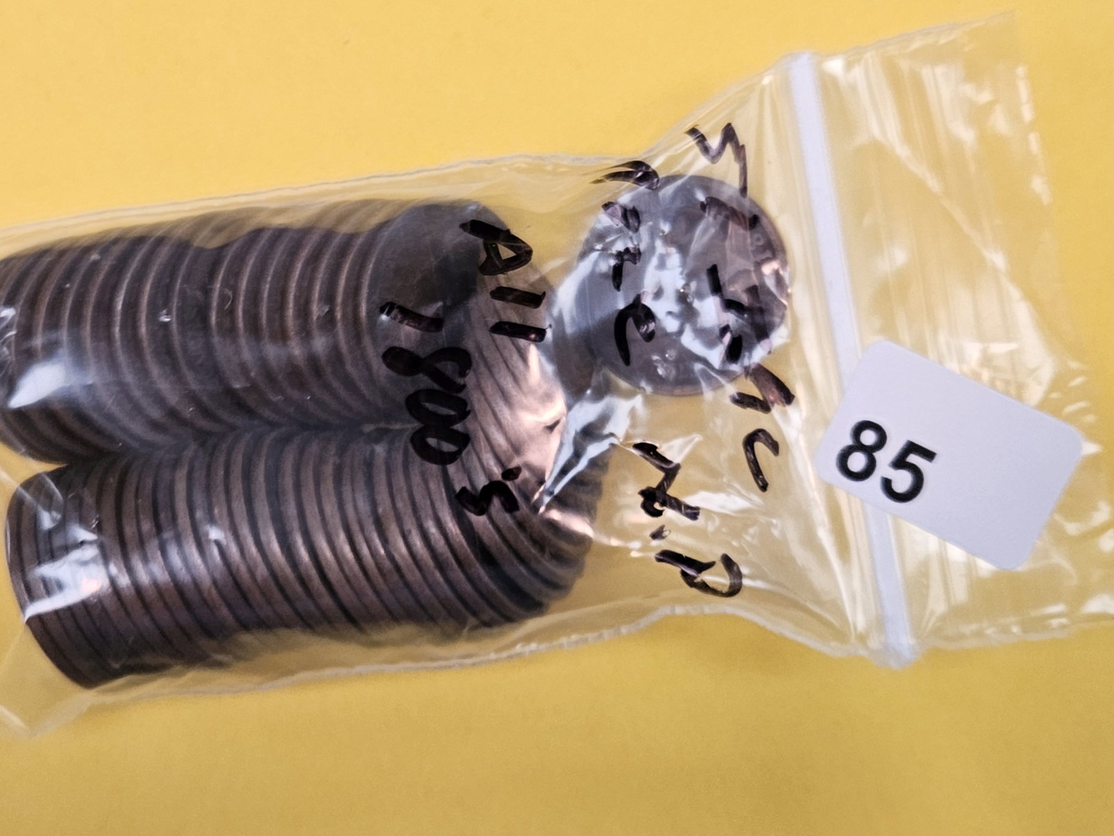 Fifty-one Indian cents: All 1800s