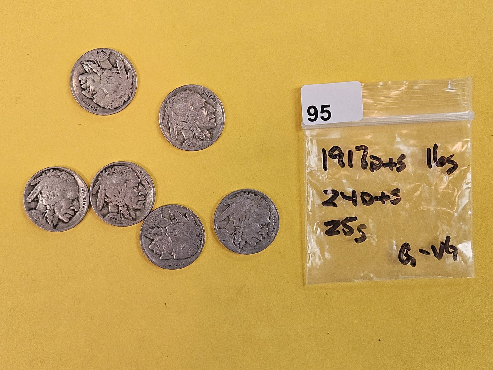 Six better date Buffalo Nickels in Good to Very Good (1 of 2)